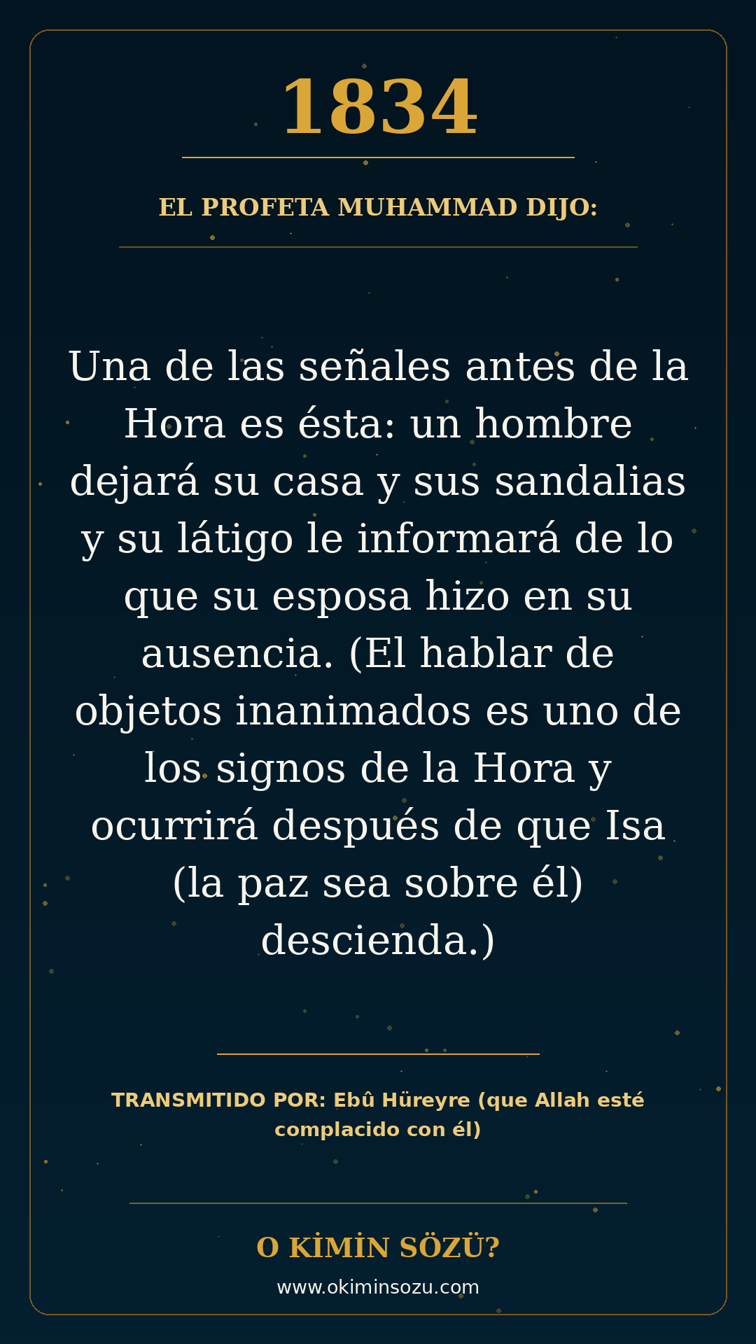 hadis 1834 es