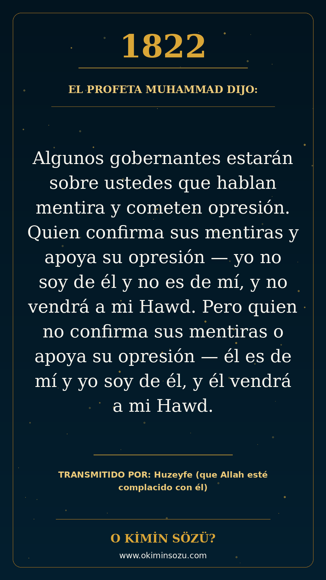 hadis 1822 es