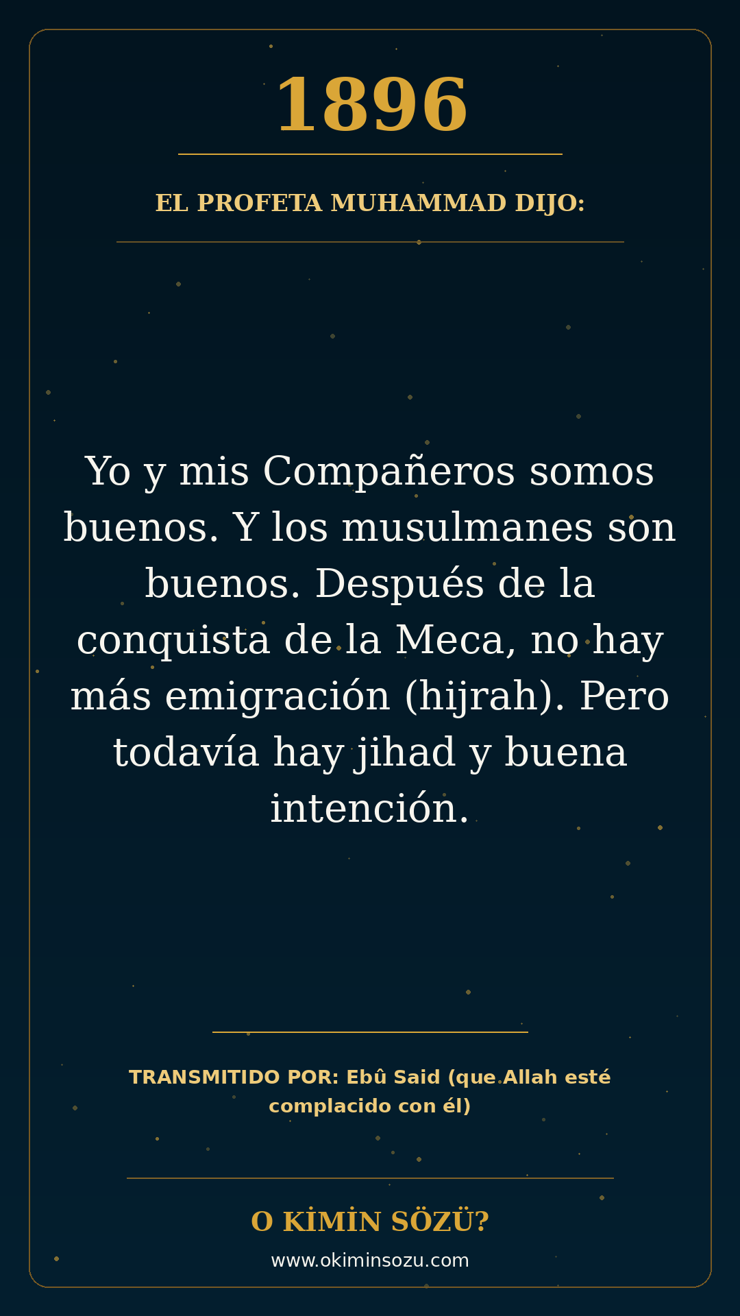 hadis 1896 es