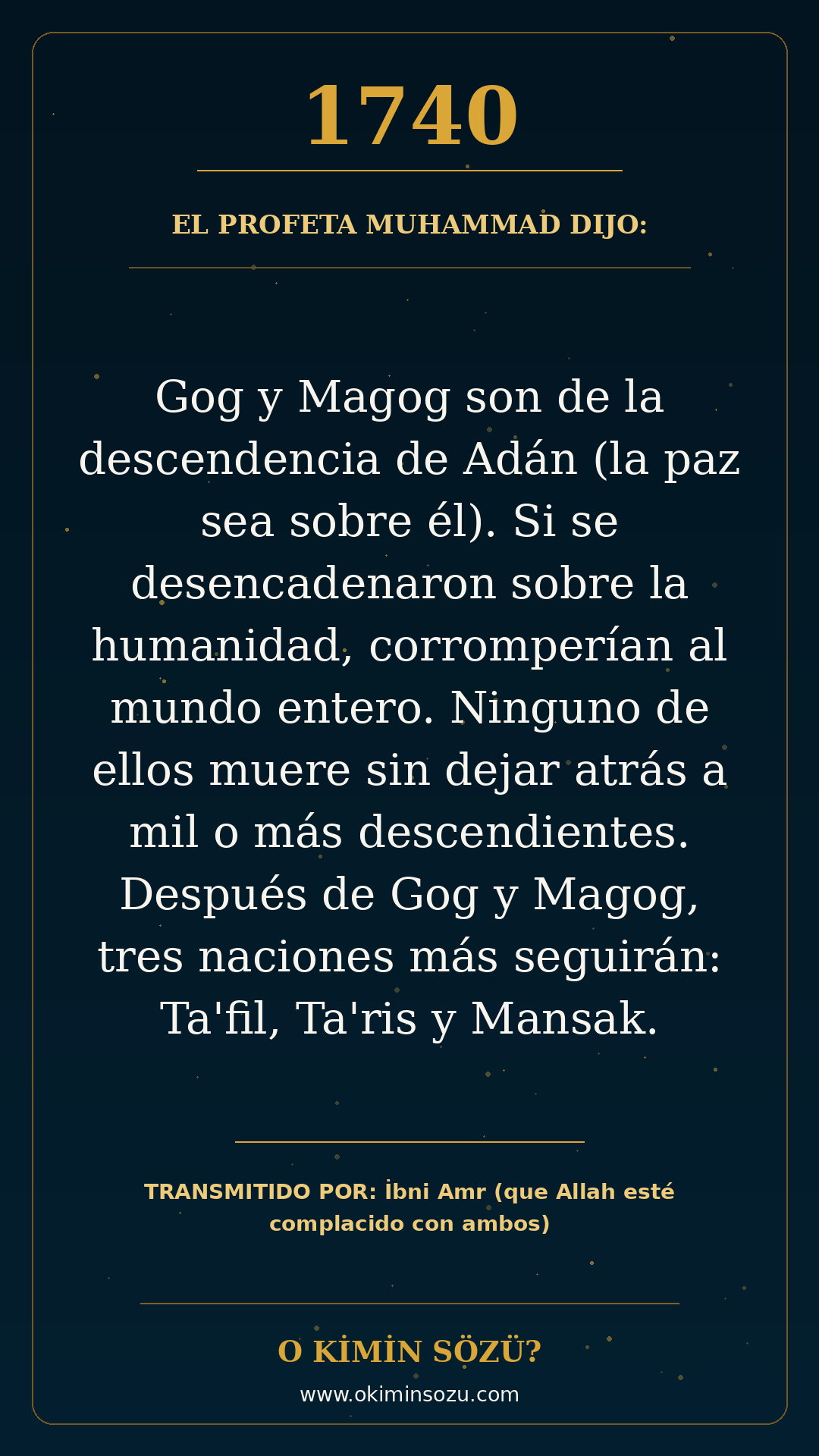 hadis 1740 es