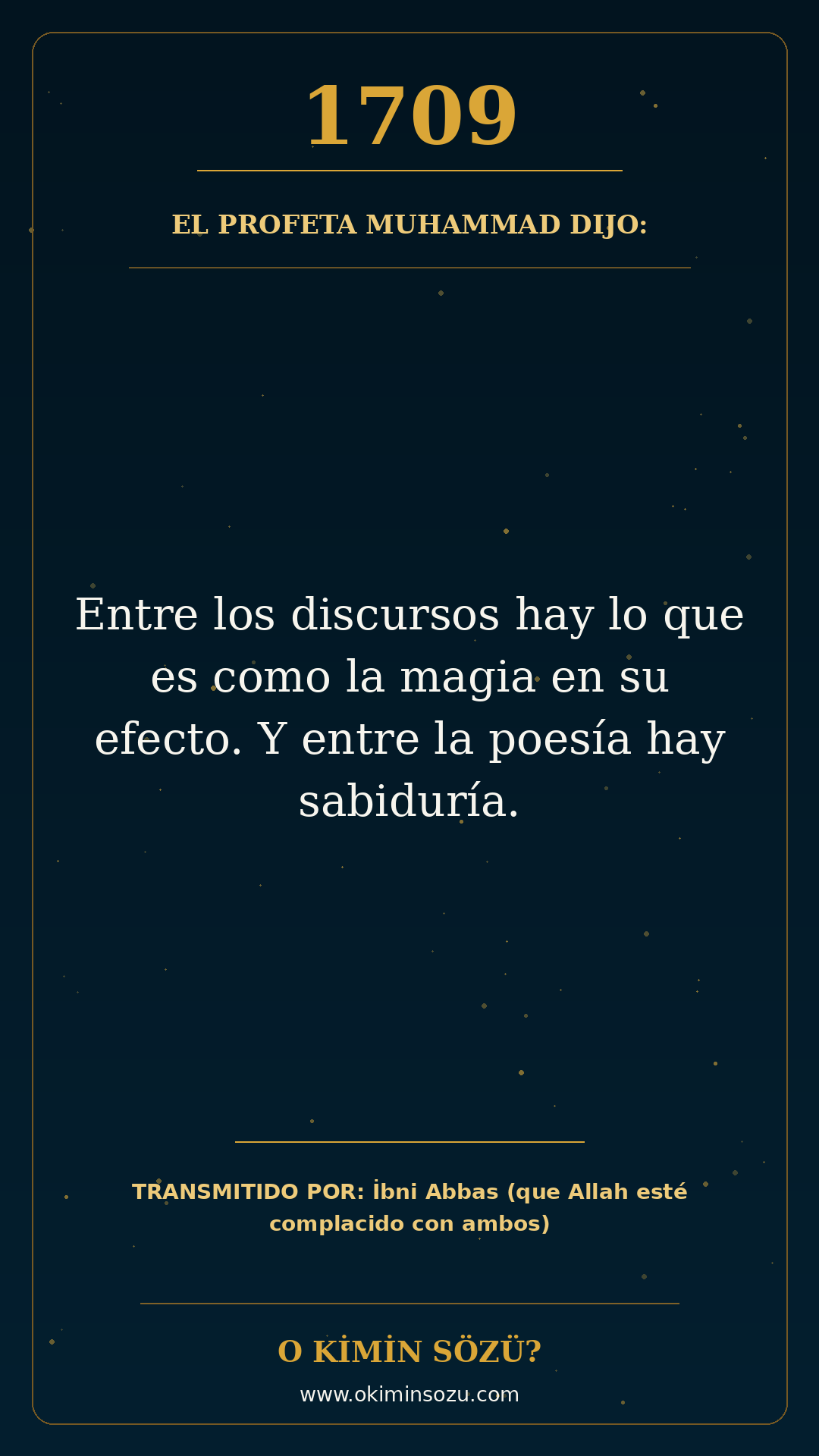 hadis 1709 es