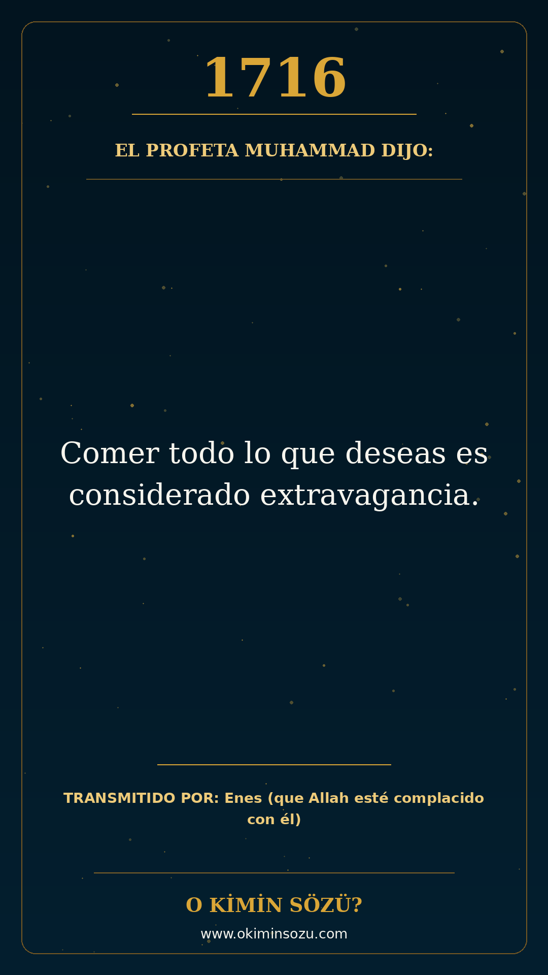 hadis 1716 es