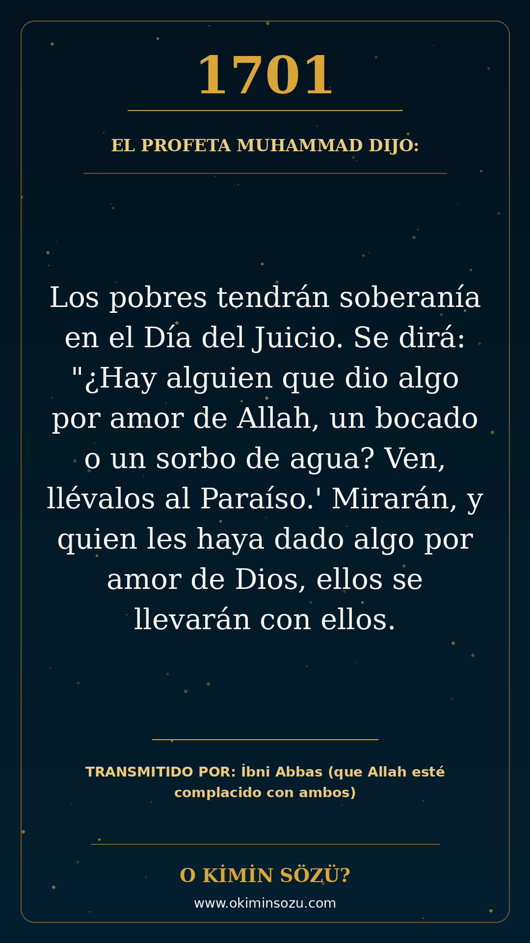hadis 1701 es