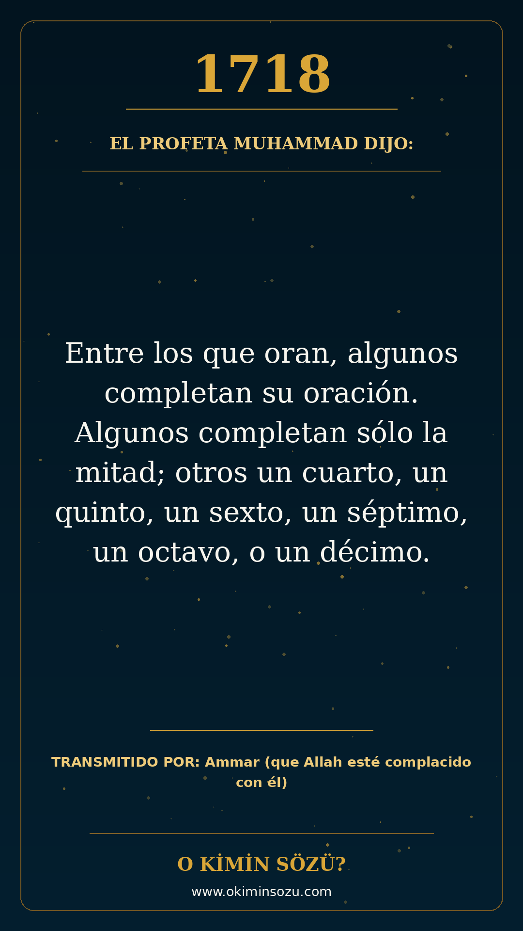 hadis 1718 es