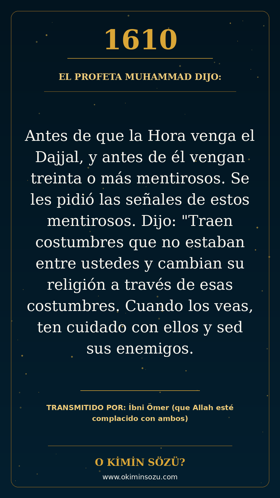 hadis 1610 es