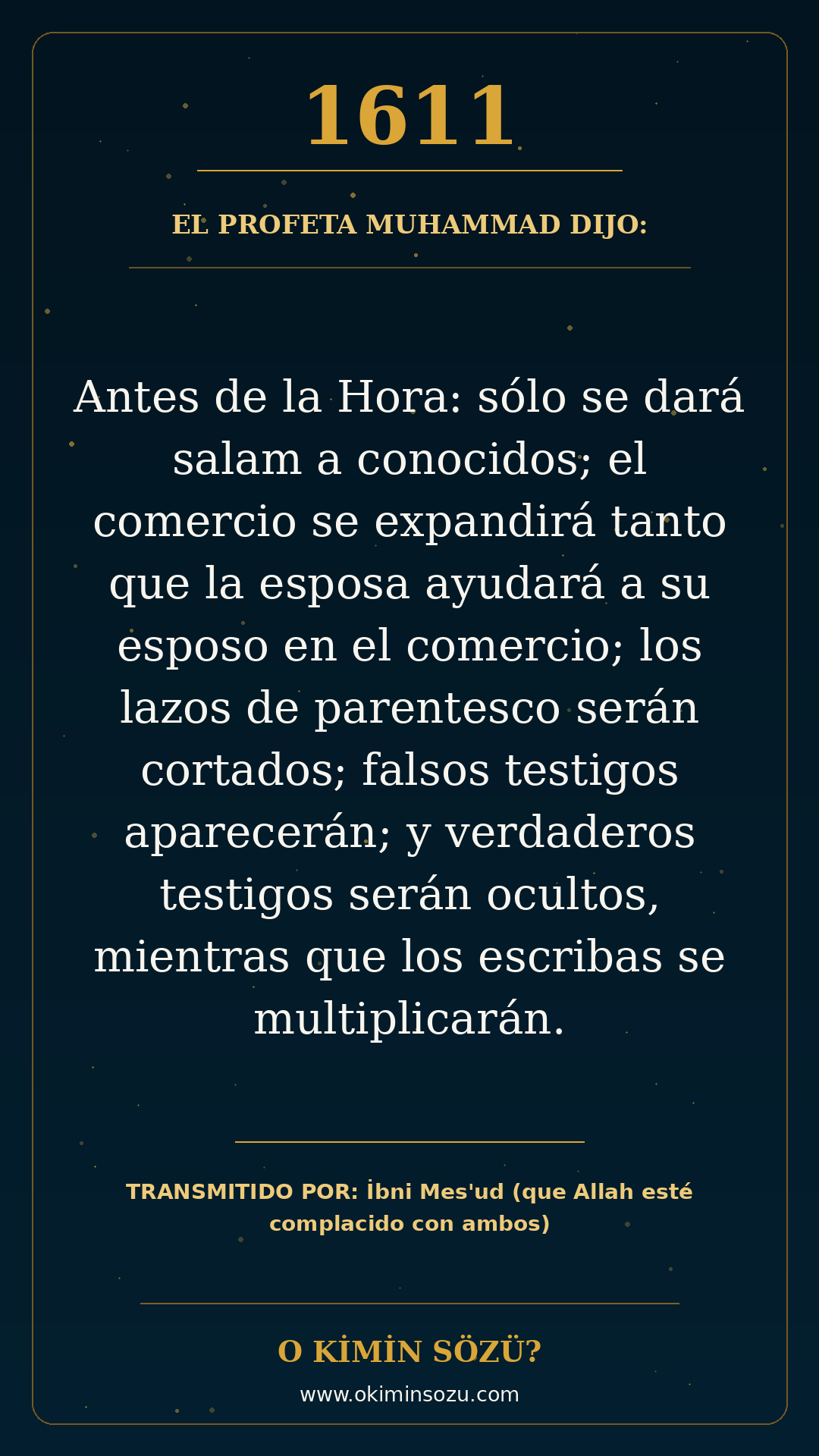 hadis 1611 es