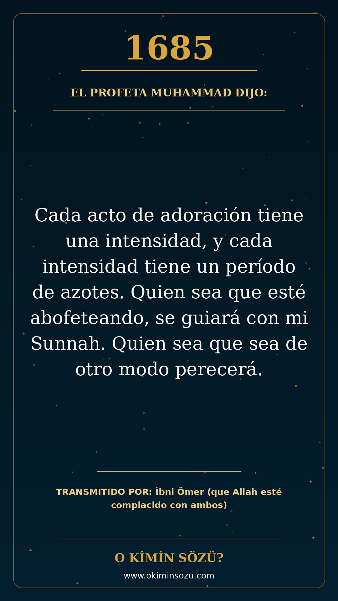 hadis 1685 es
