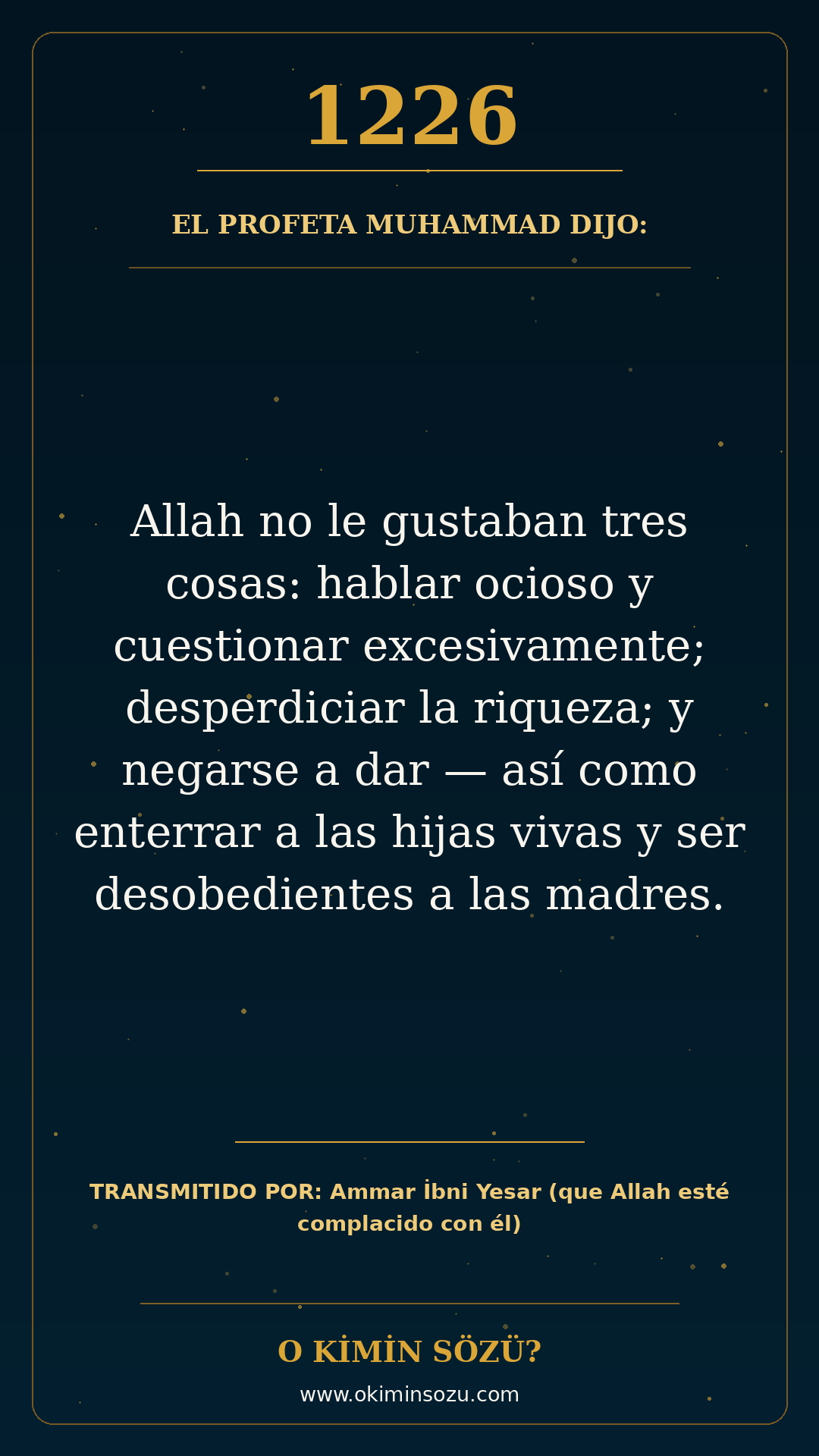 hadis 1226 es