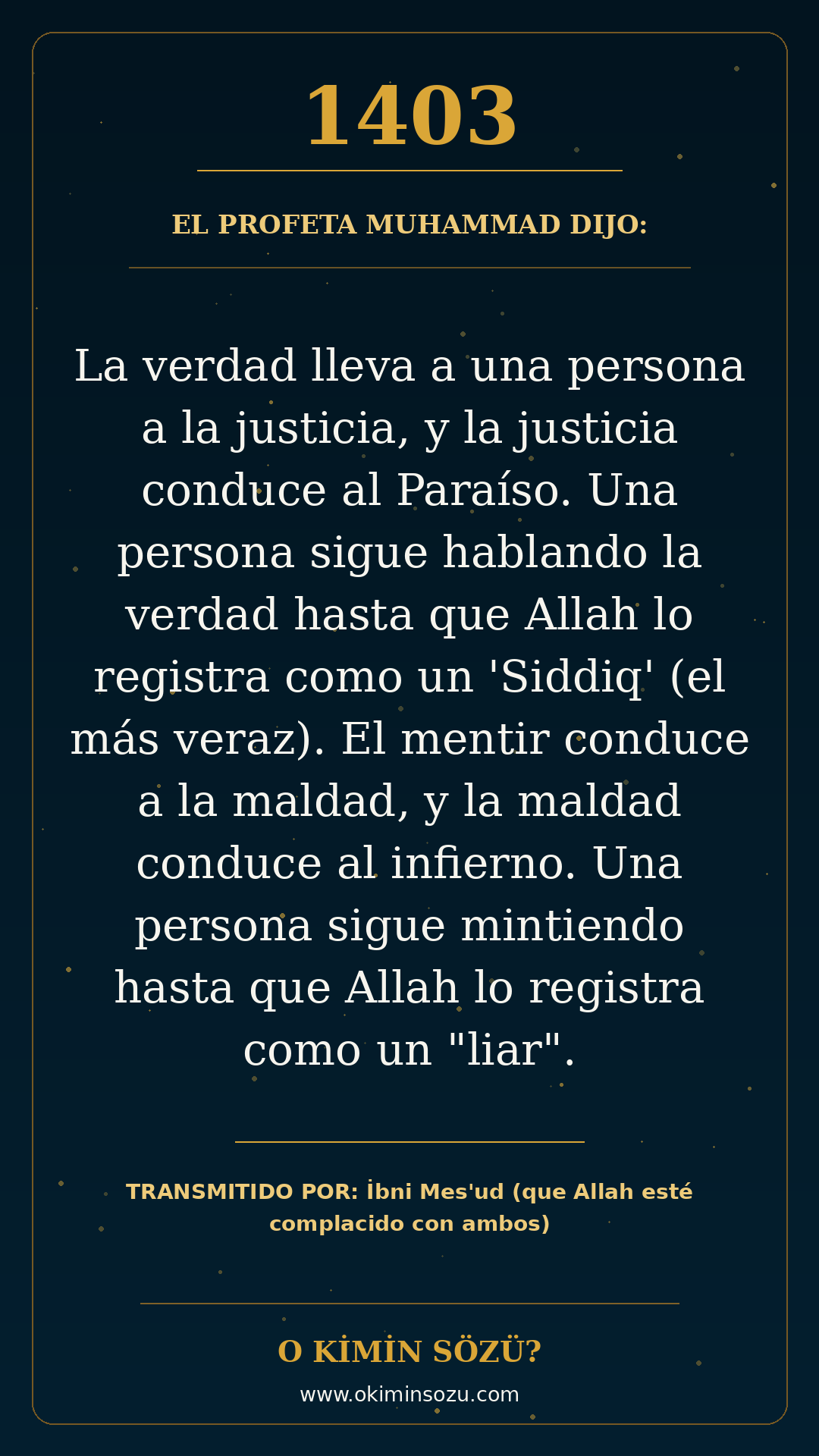 hadis 1403 es