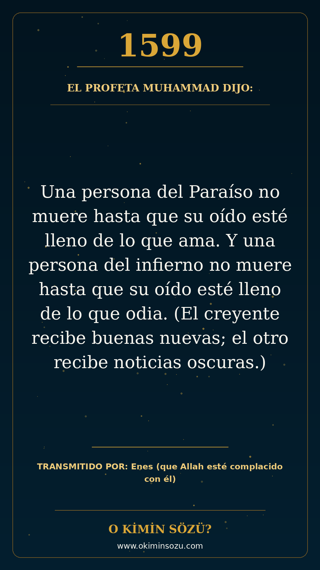 hadis 1599 es