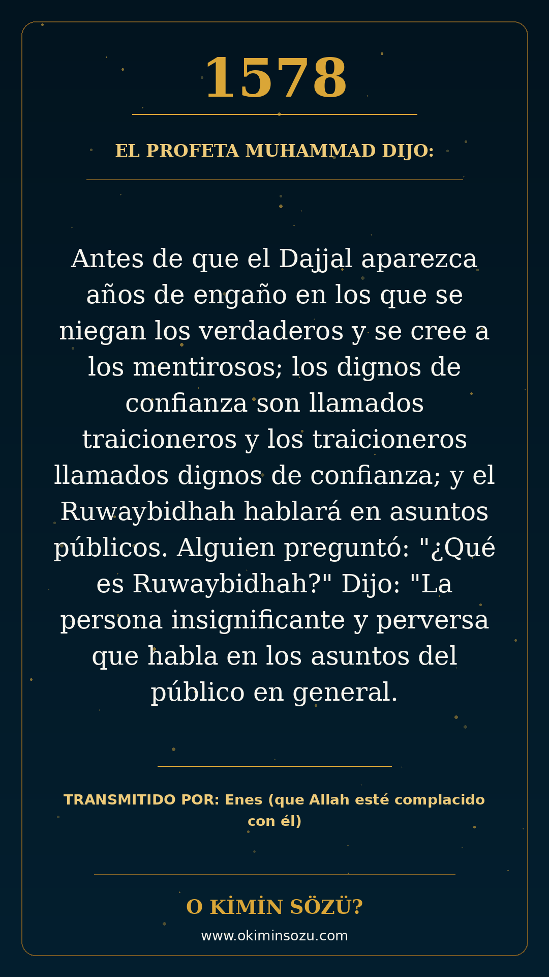 hadis 1578 es