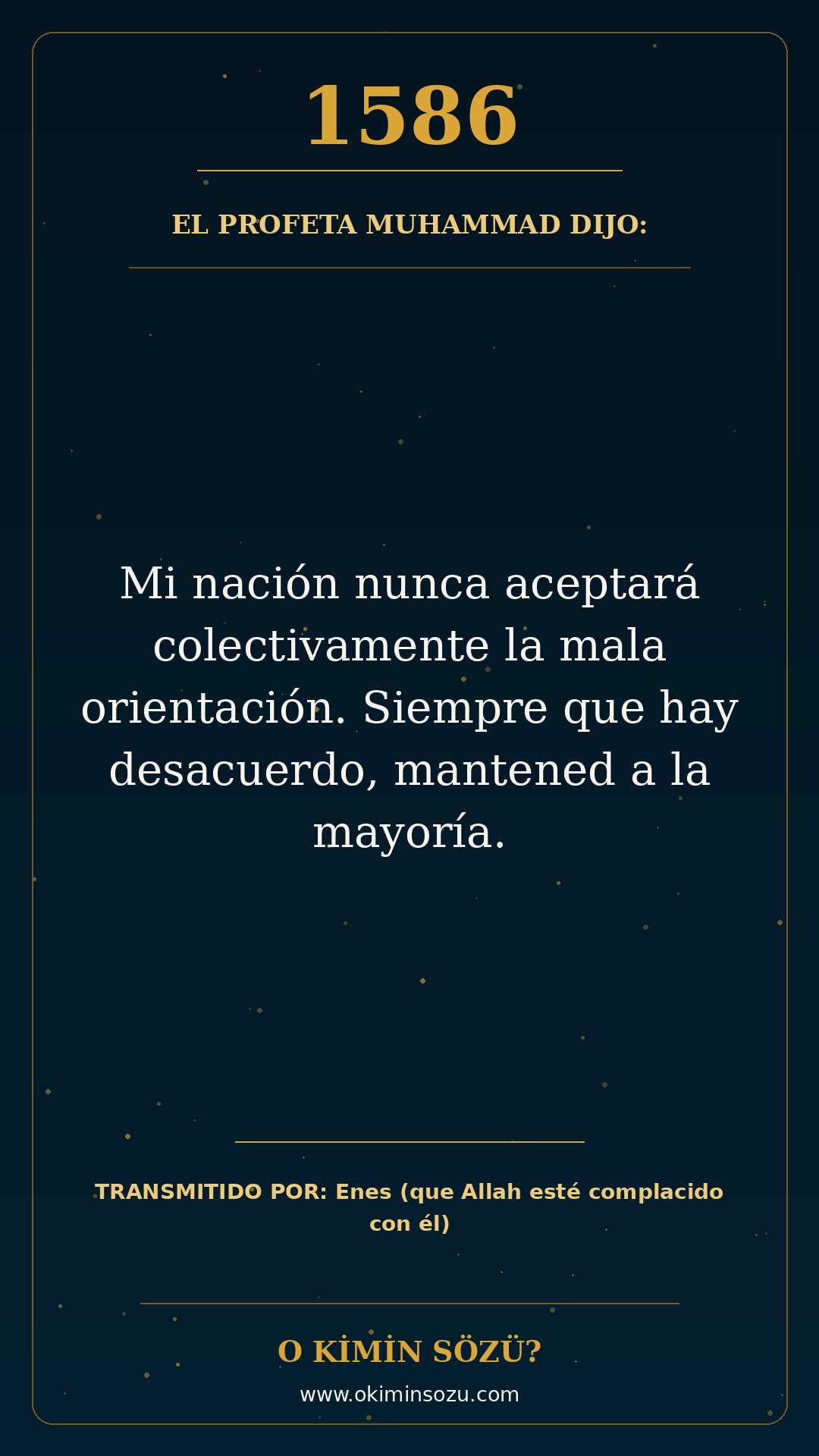 hadis 1586 es