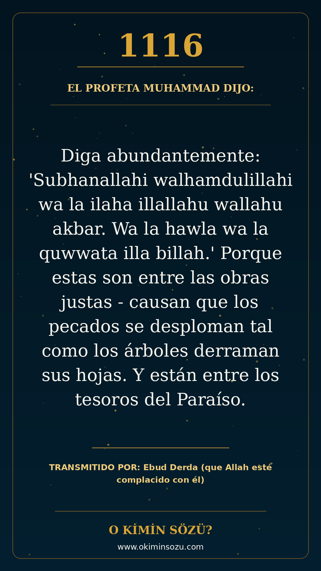 hadis 1116 es