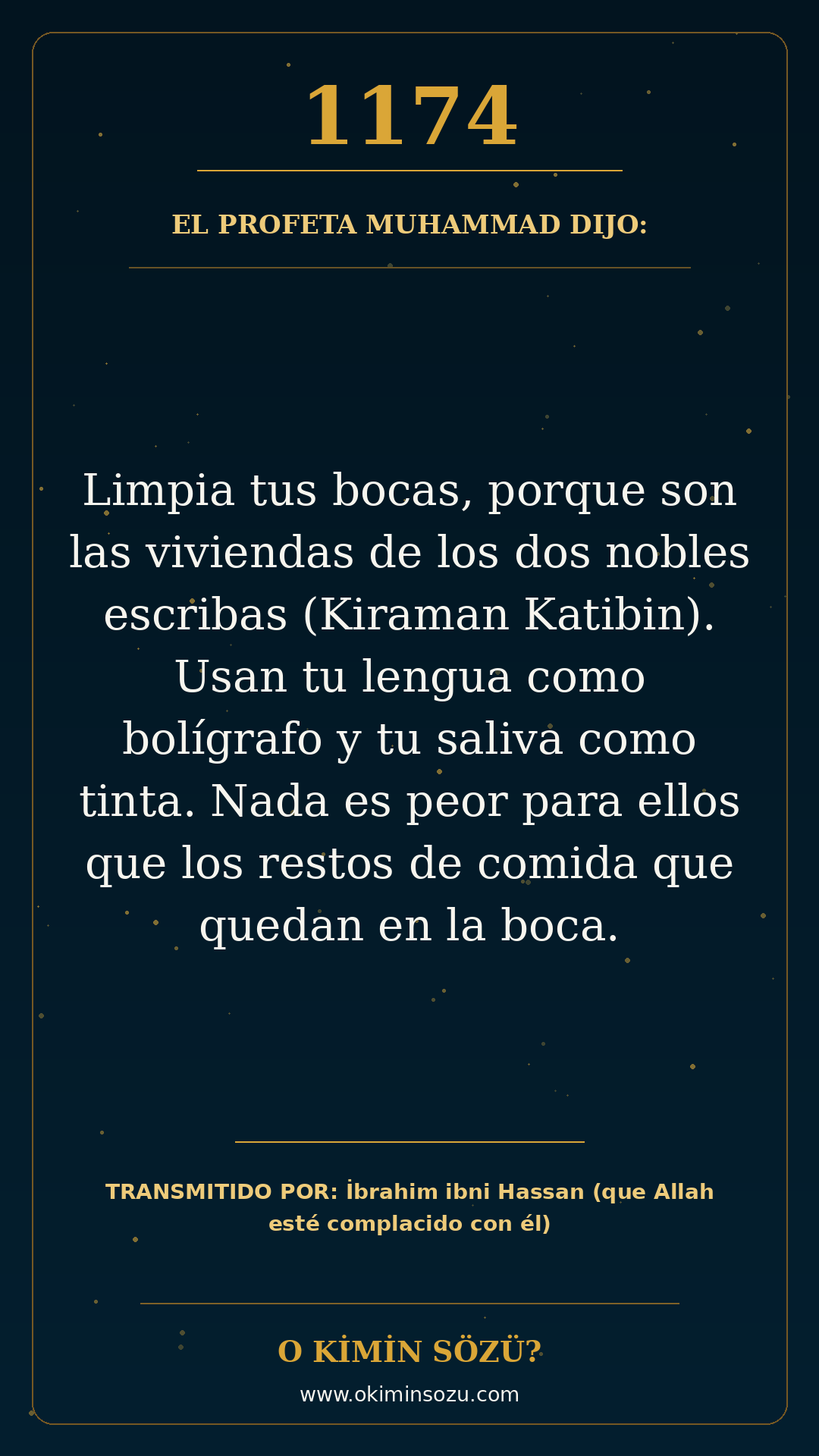 hadis 1174 es