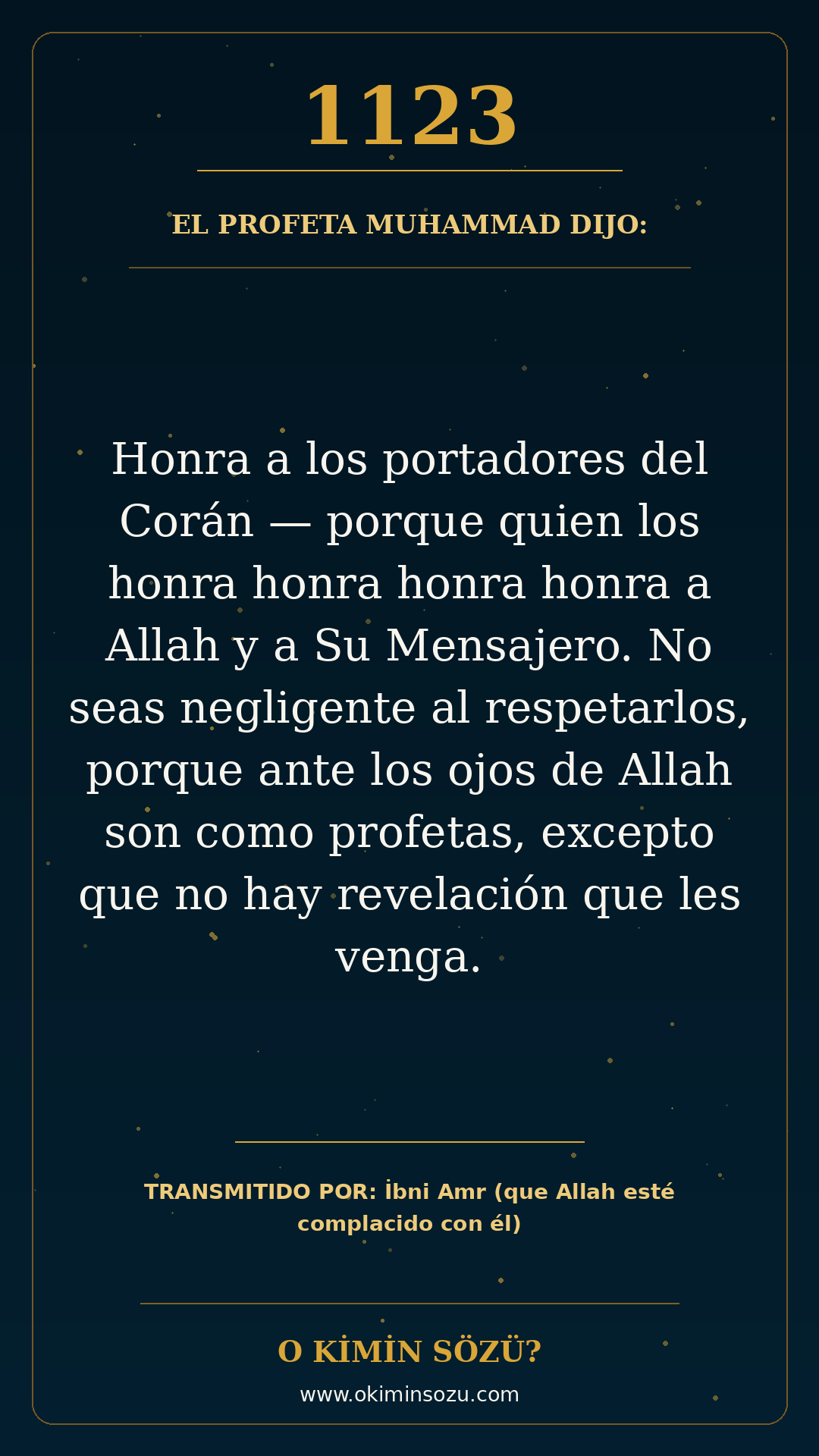 hadis 1123 es