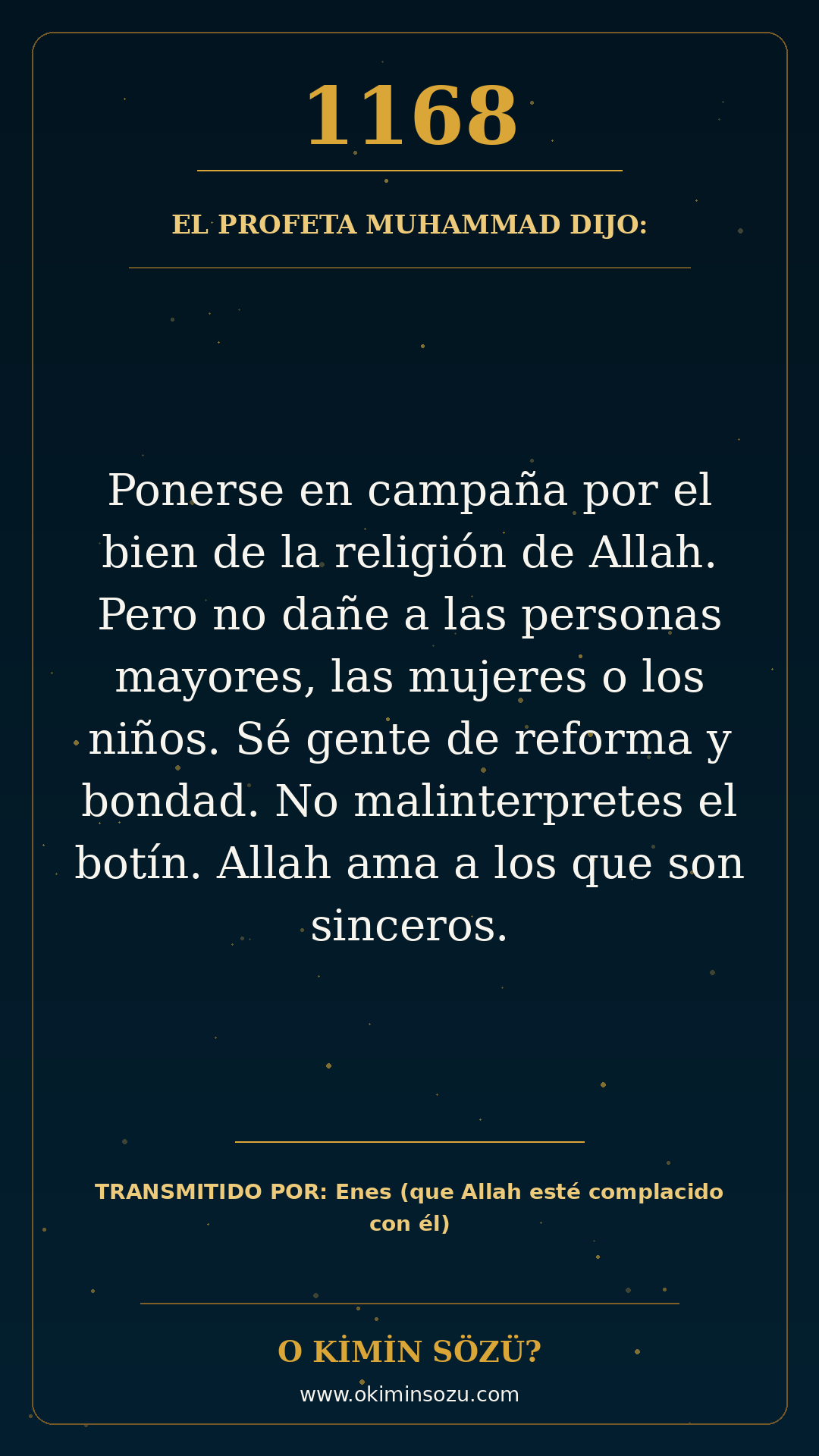 hadis 1168 es