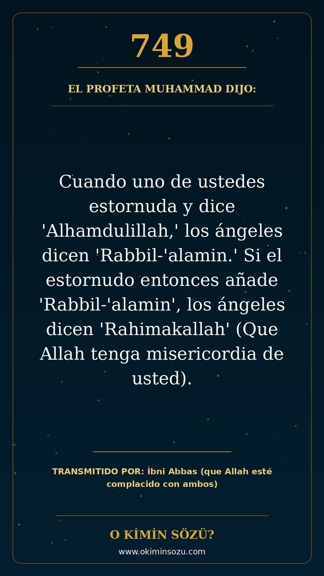 hadis 0749 es