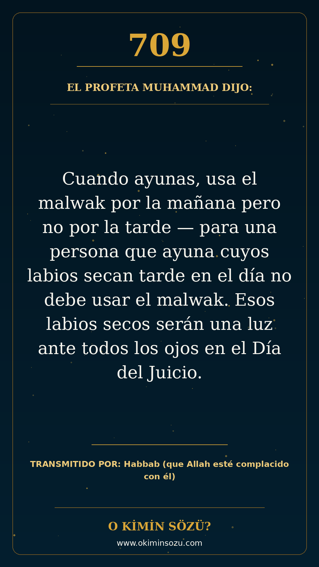 hadis 0709 es