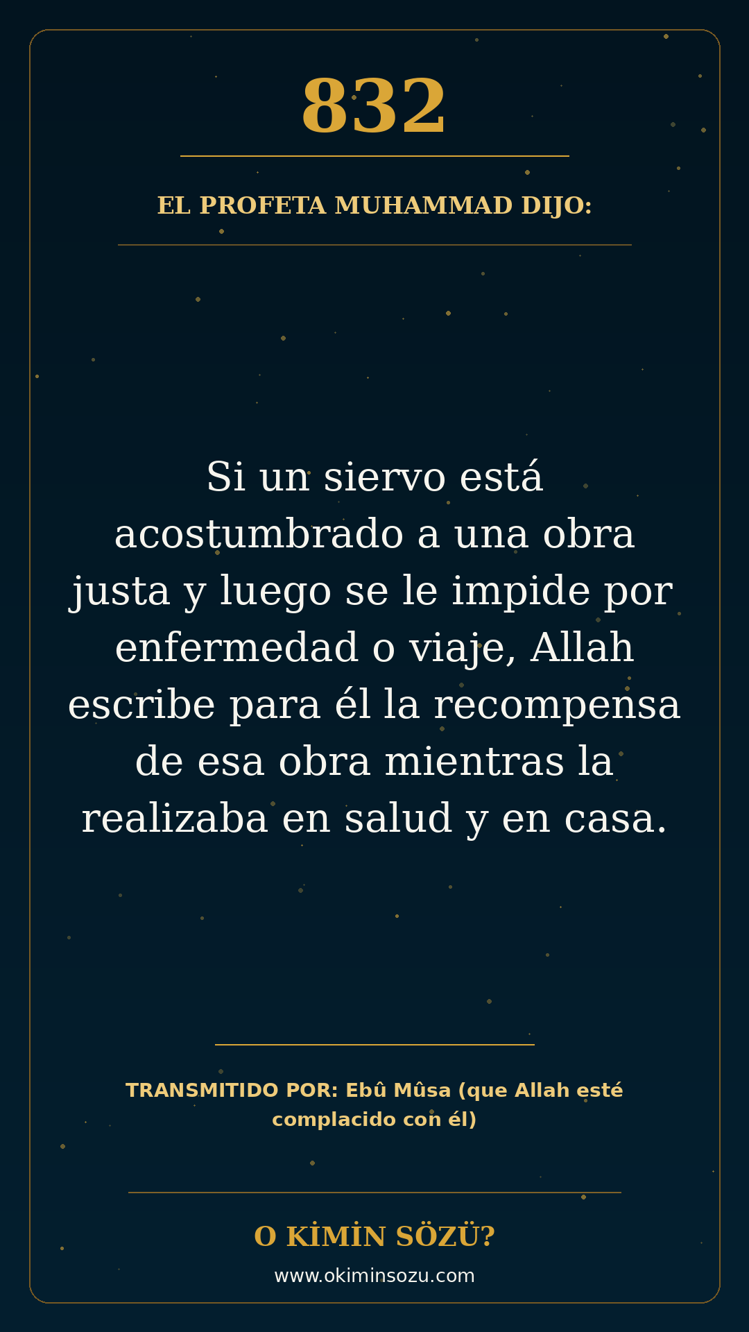 hadis 0832 es