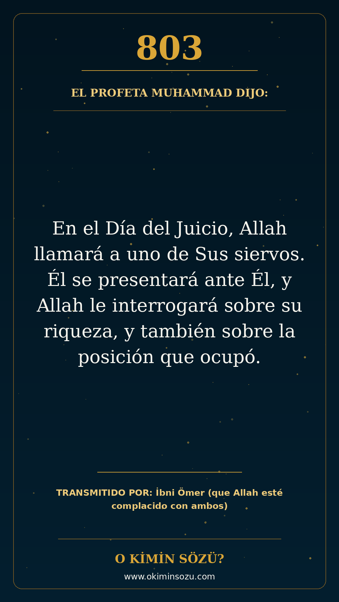 hadis 0803 es