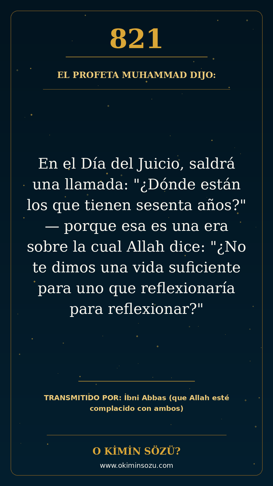 hadis 0821 es