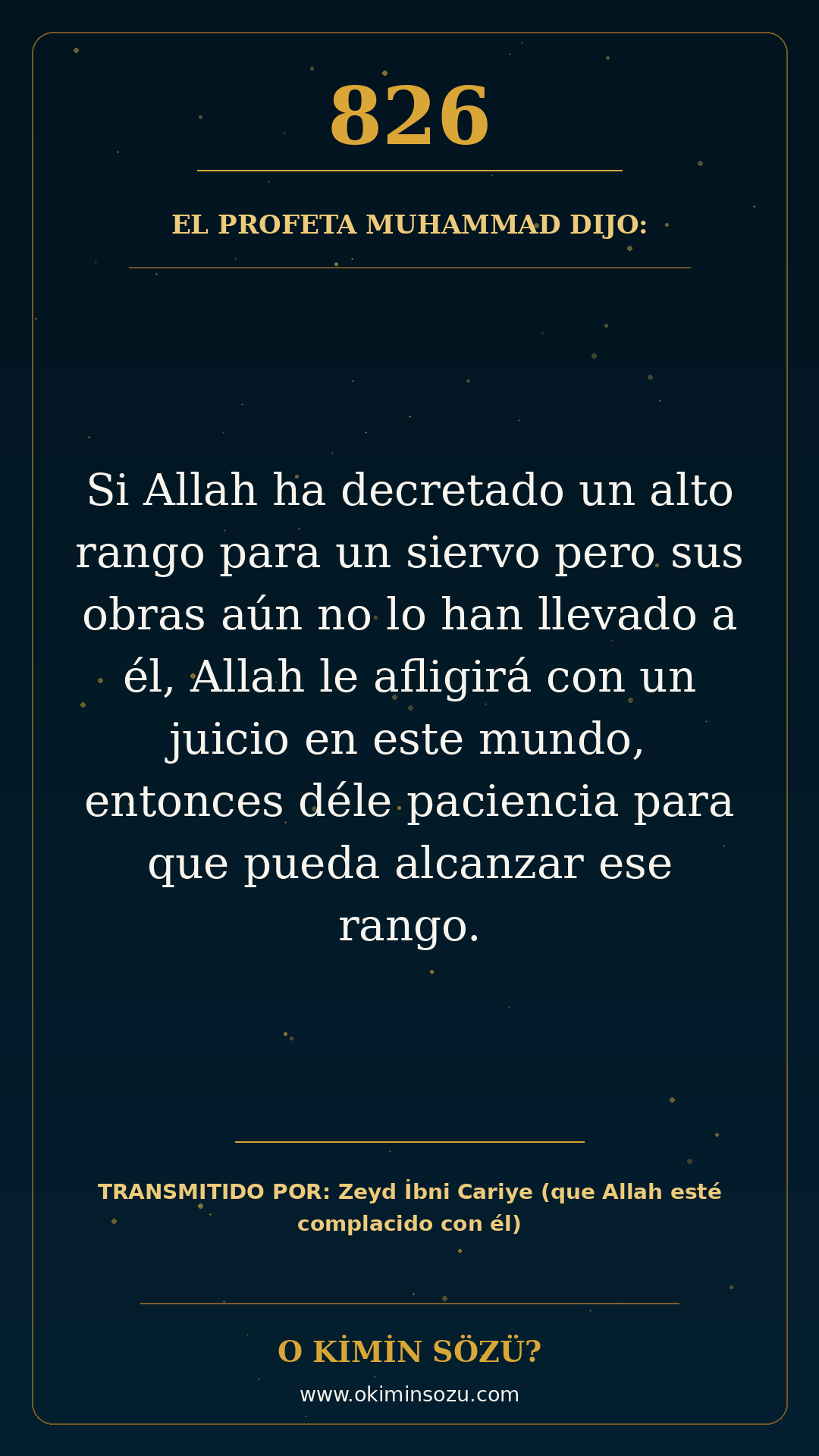 hadis 0826 es
