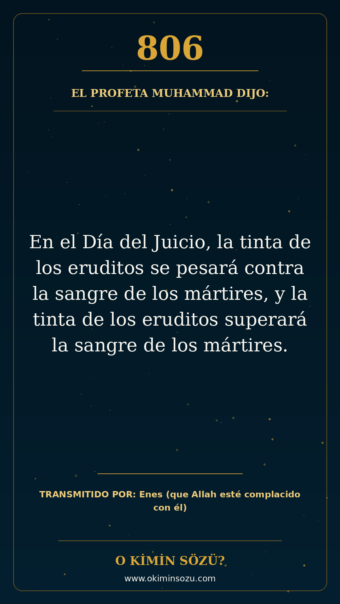 hadis 0806 es
