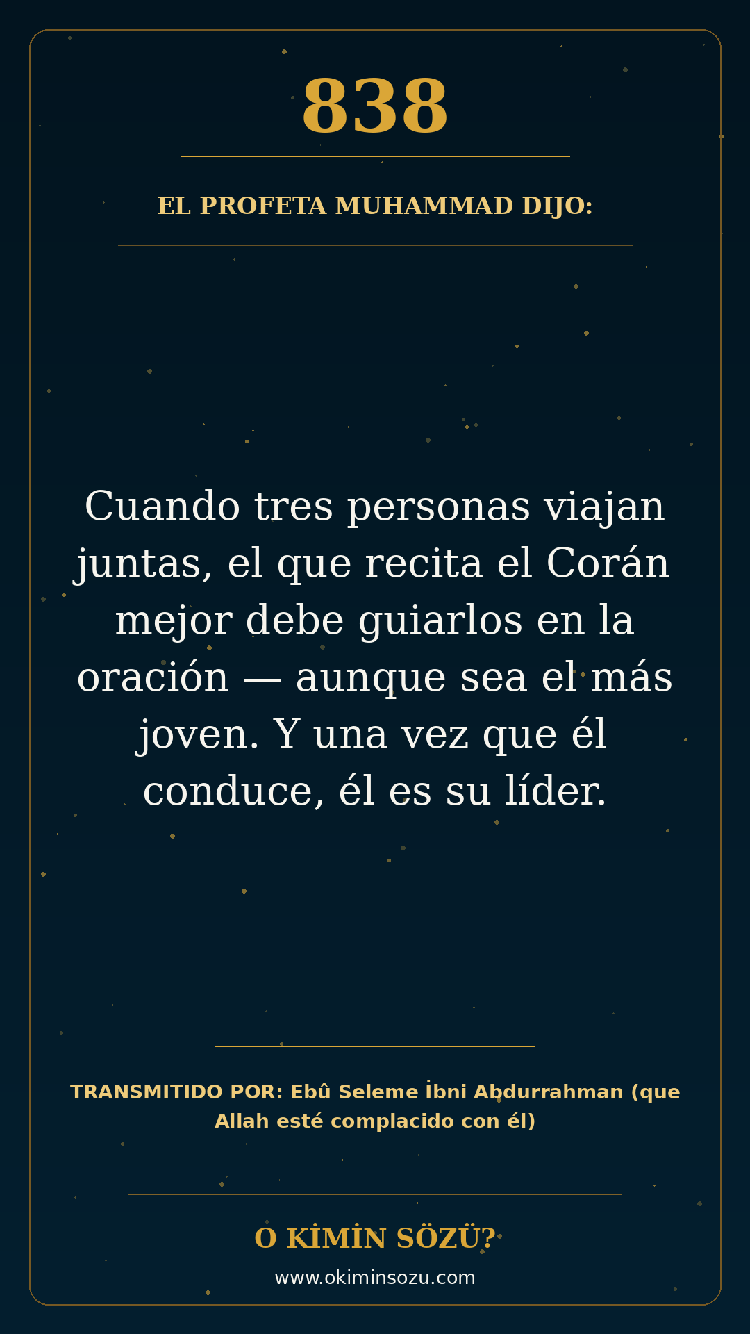 hadis 0838 es