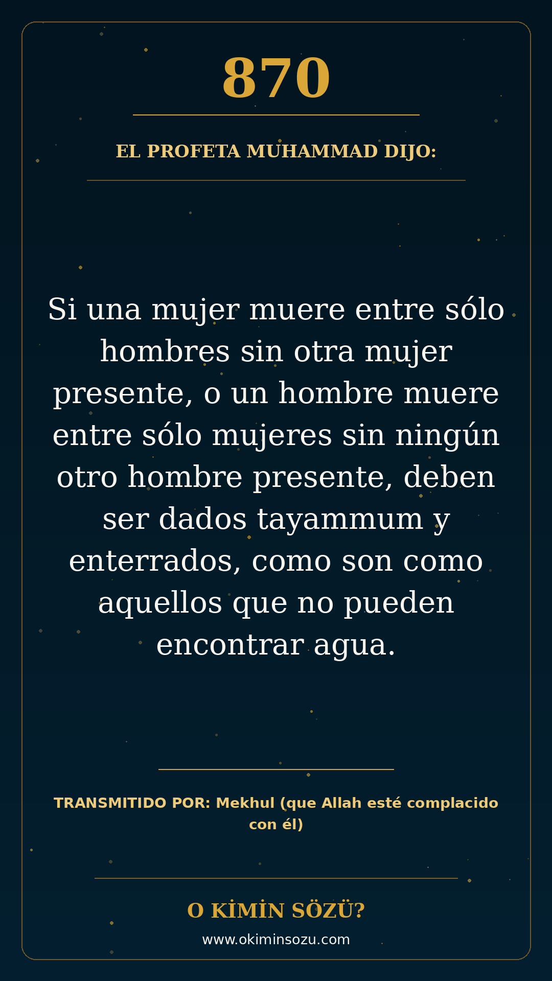 hadis 0870 es