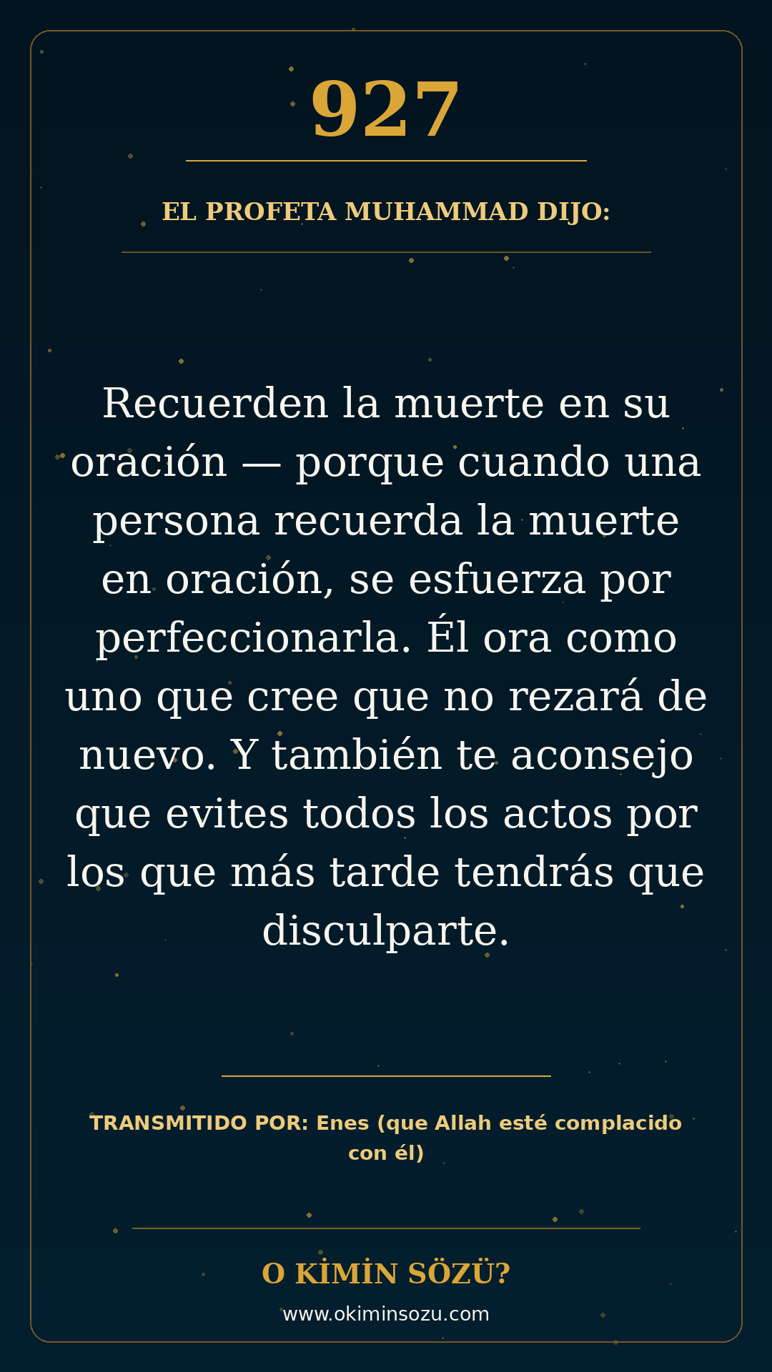 hadis 0927 es