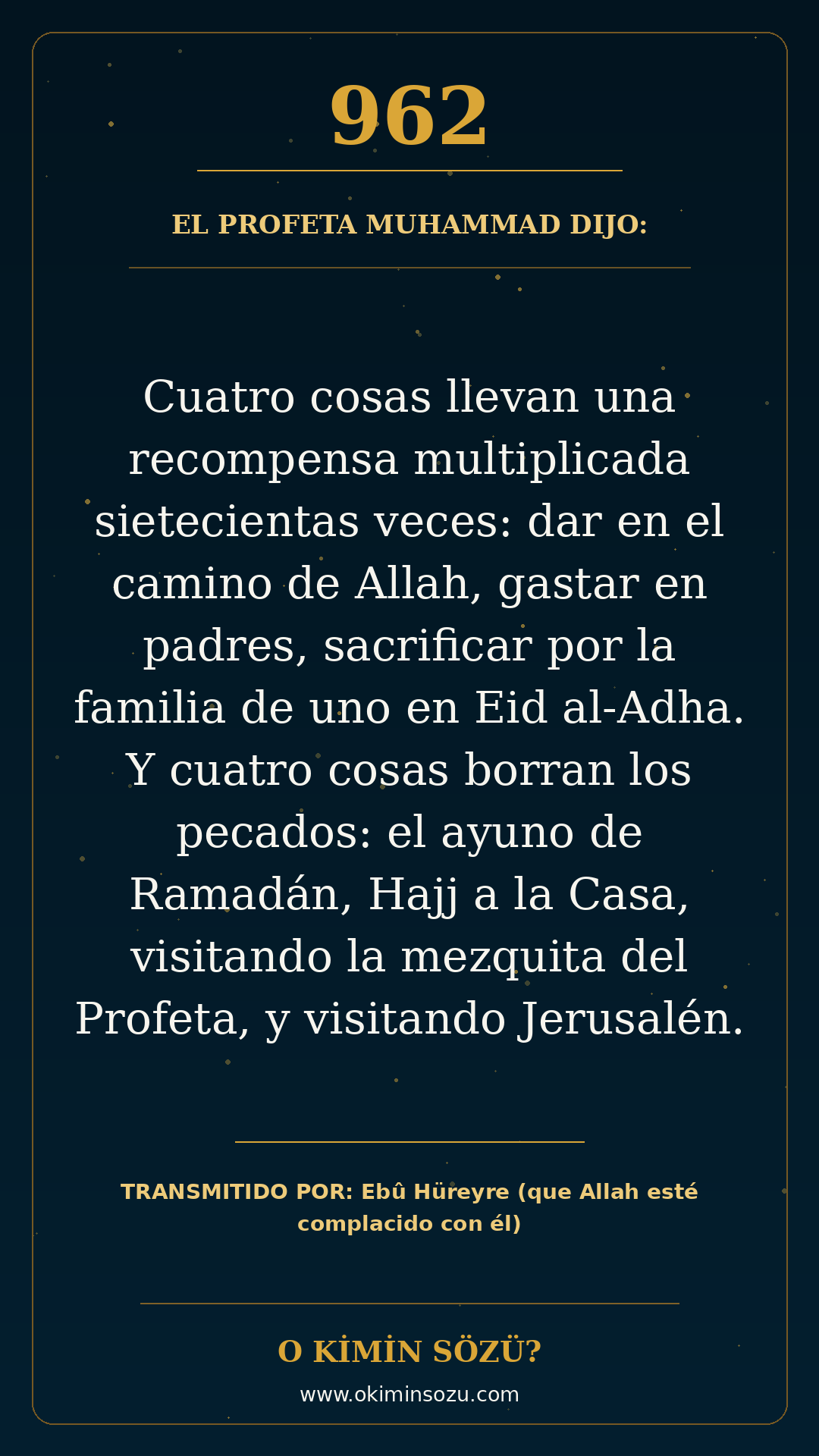 hadis 0962 es
