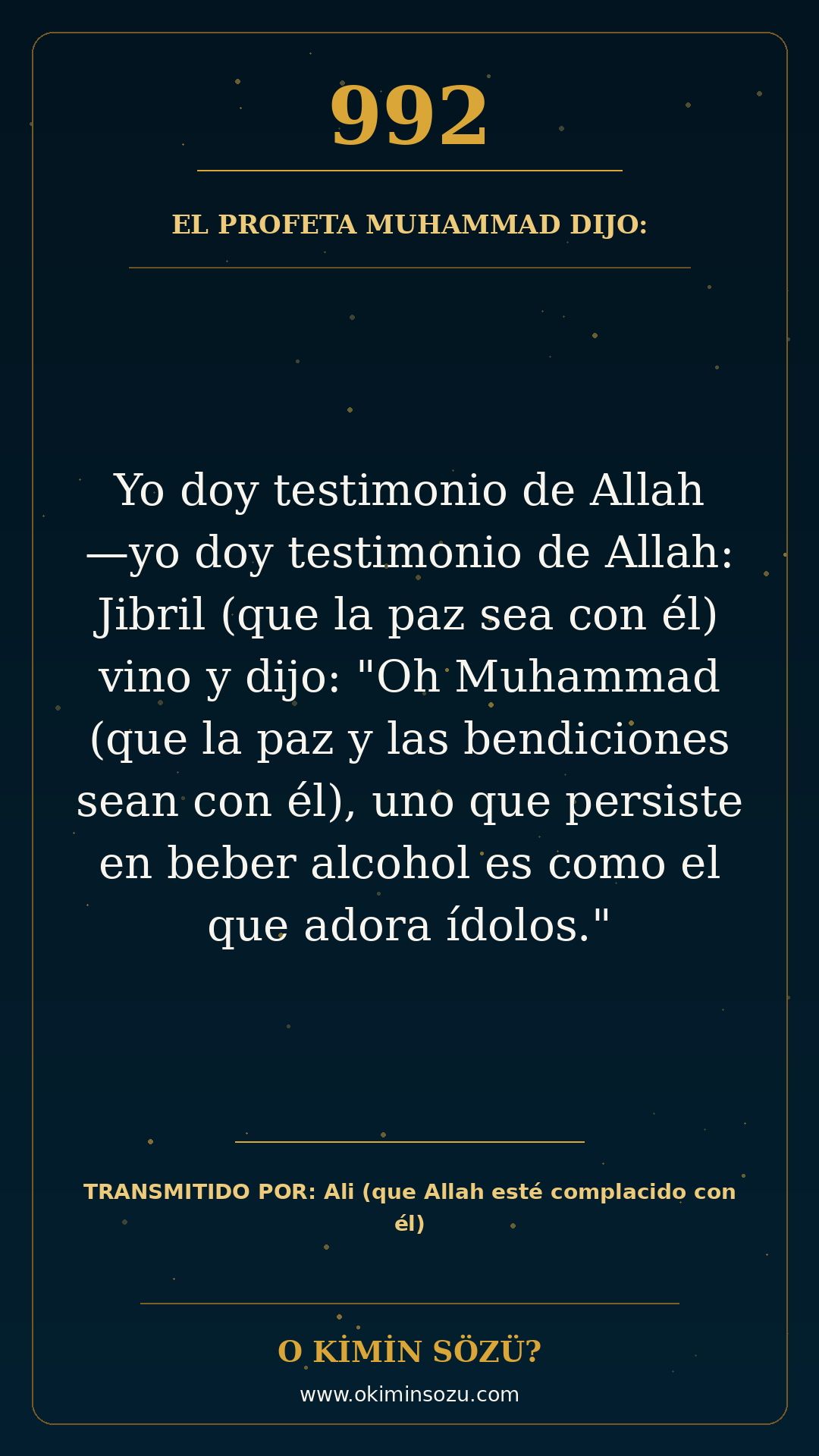 hadis 0992 es