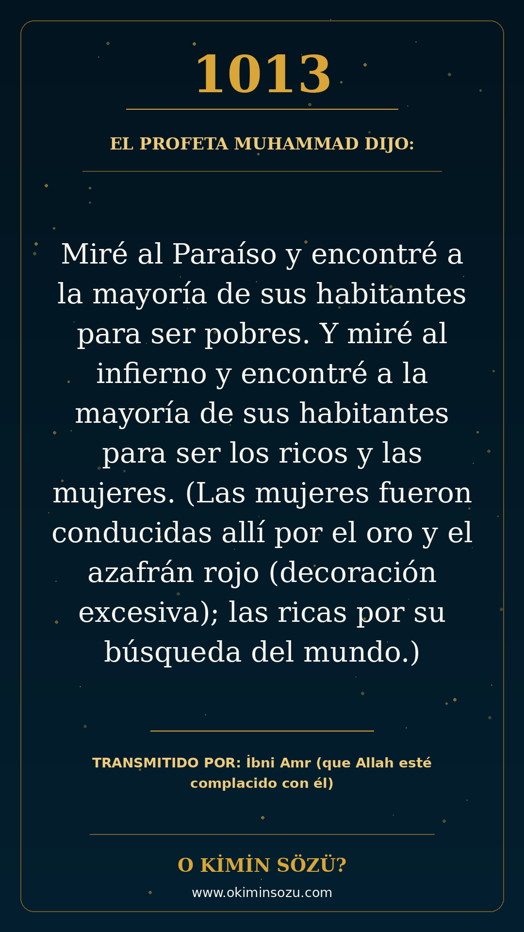 hadis 1013 es