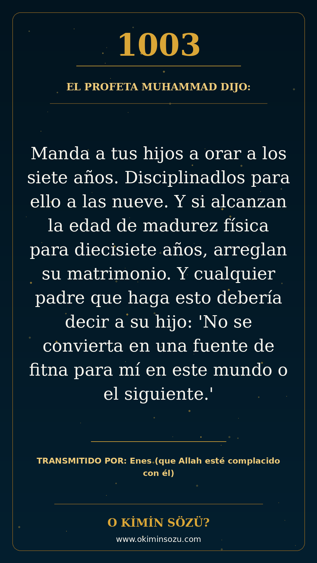 hadis 1003 es