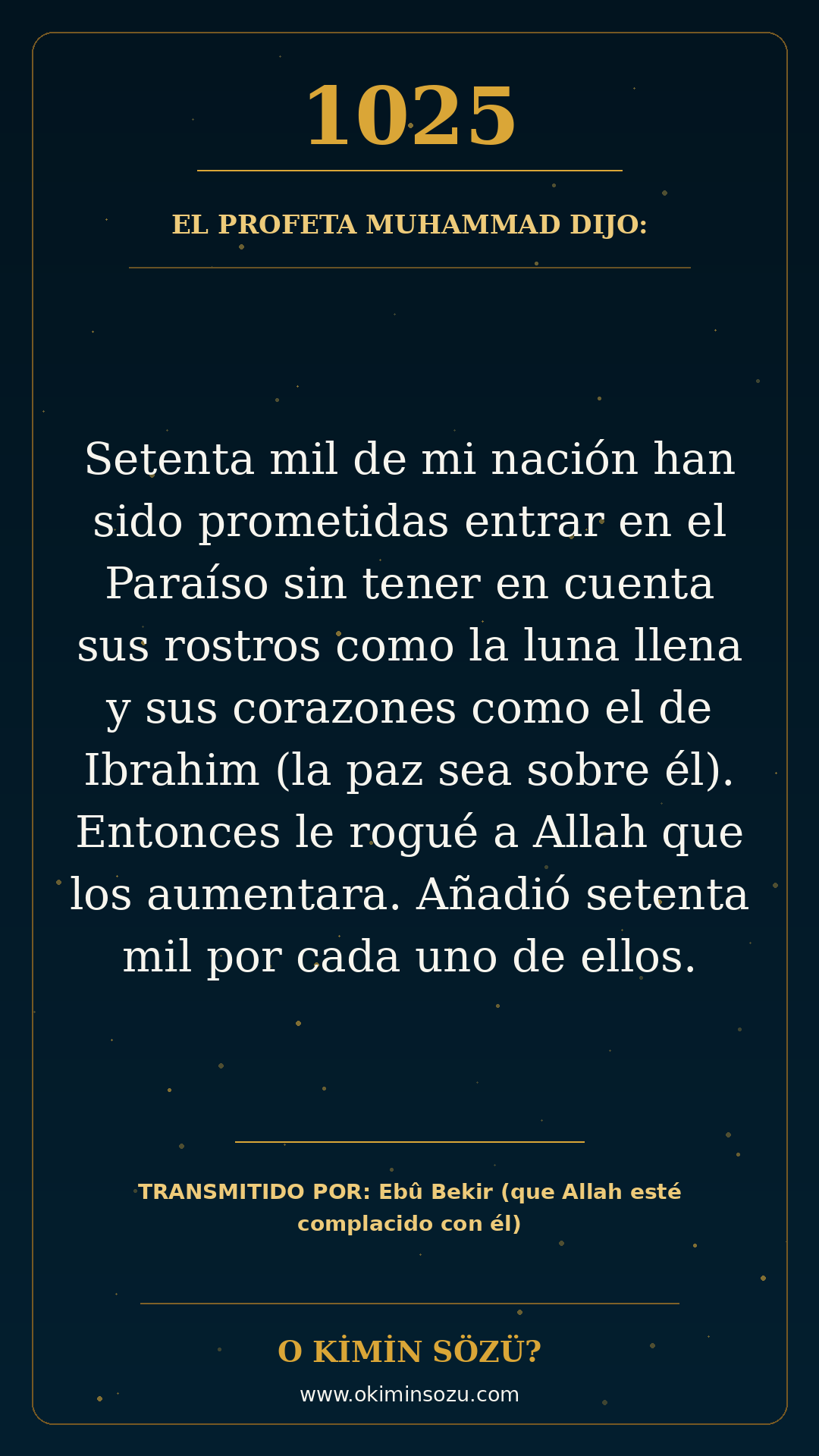 hadis 1025 es