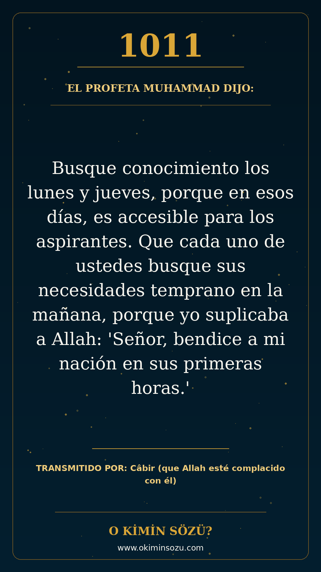 hadis 1011 es
