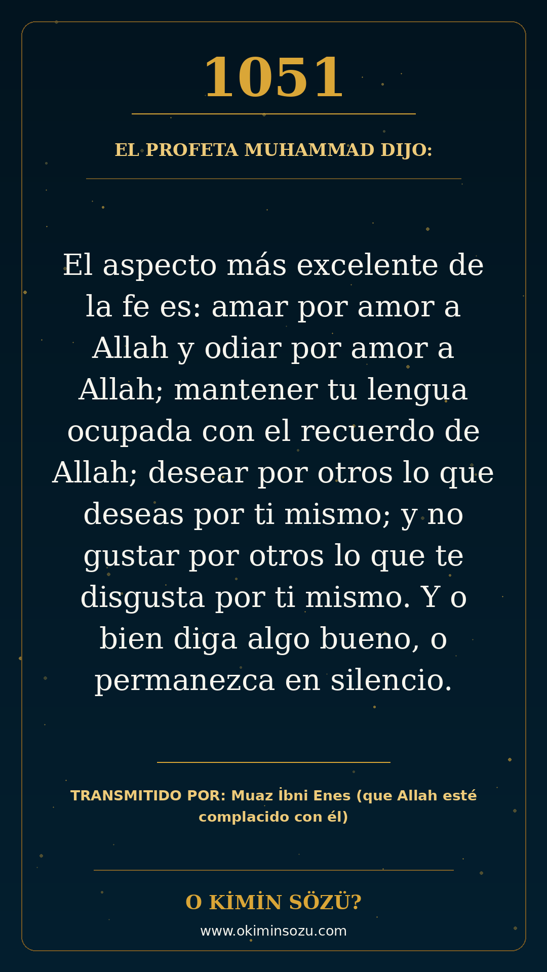 hadis 1051 es