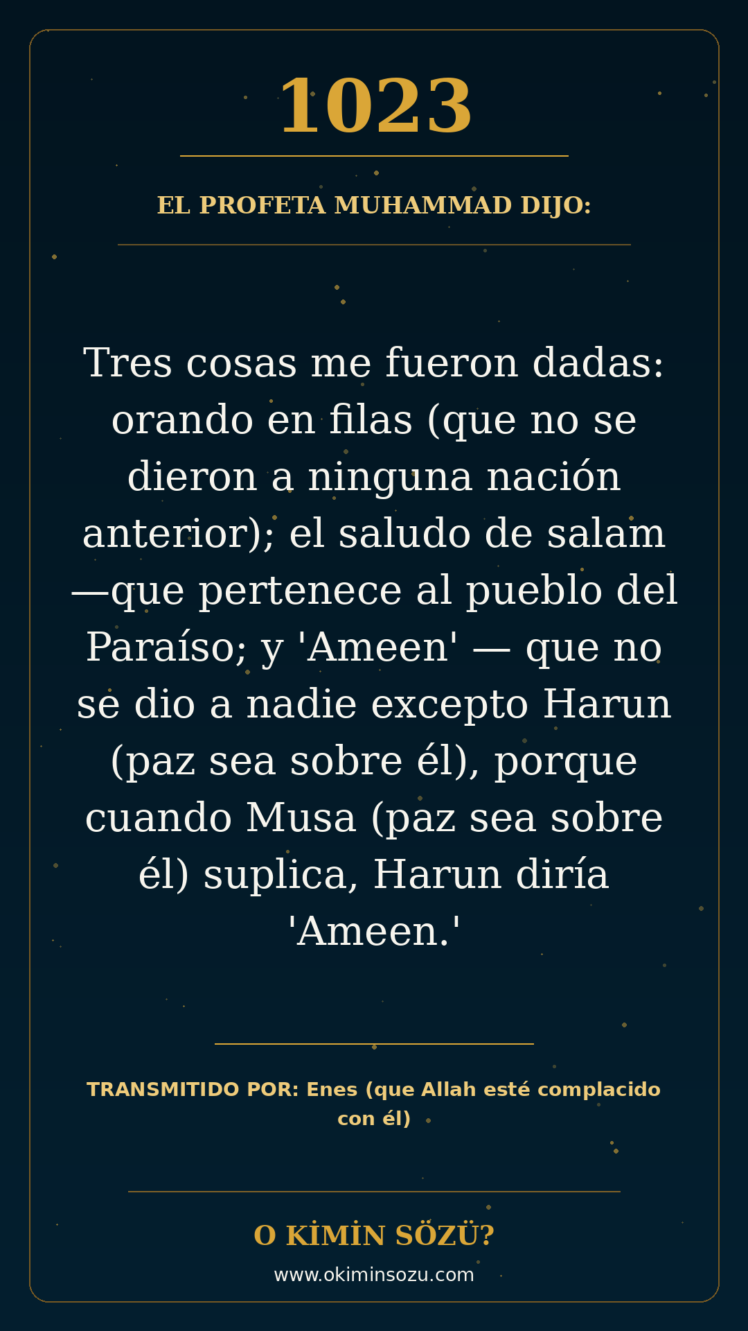 hadis 1023 es