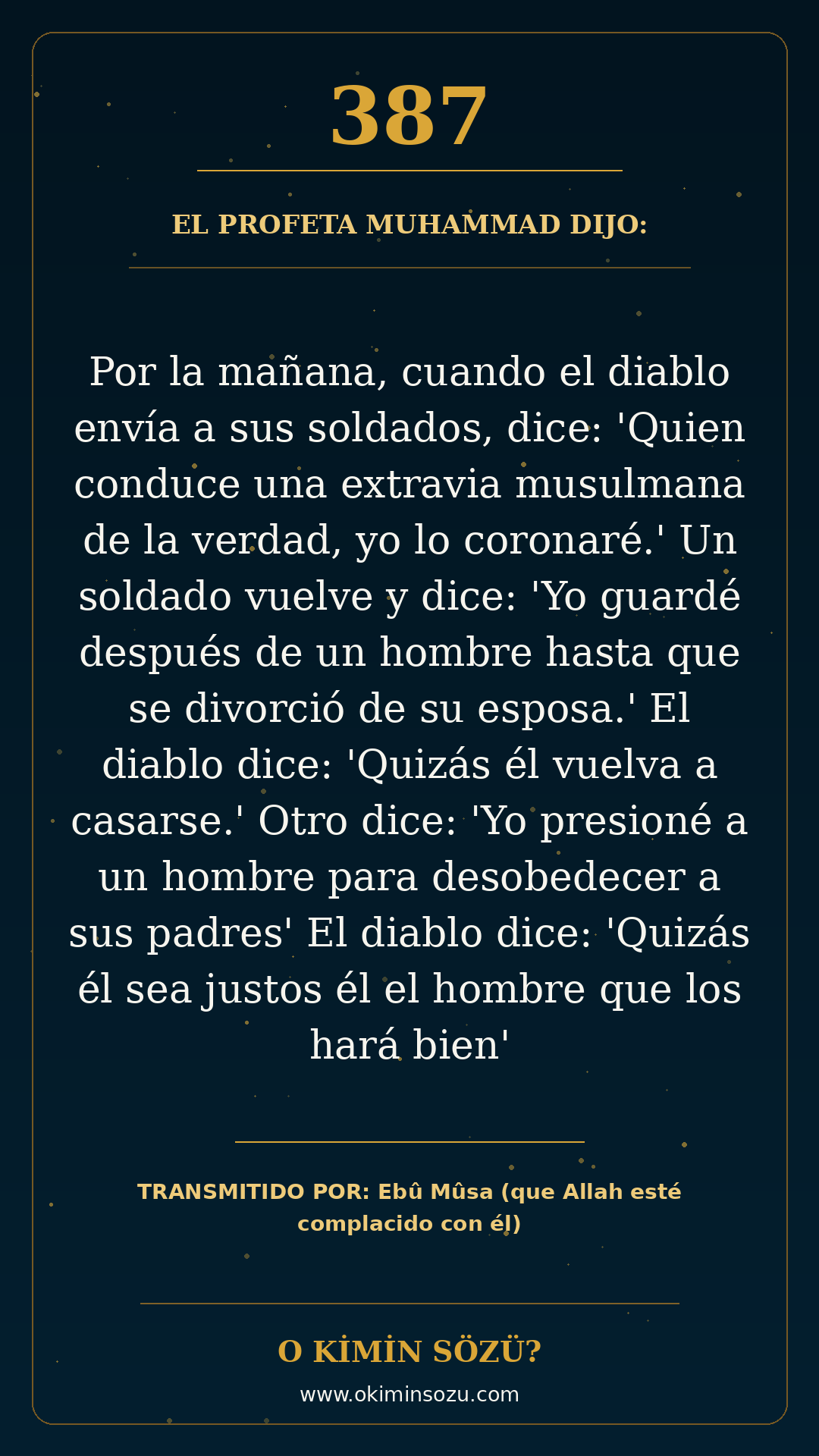 hadis 0387 es