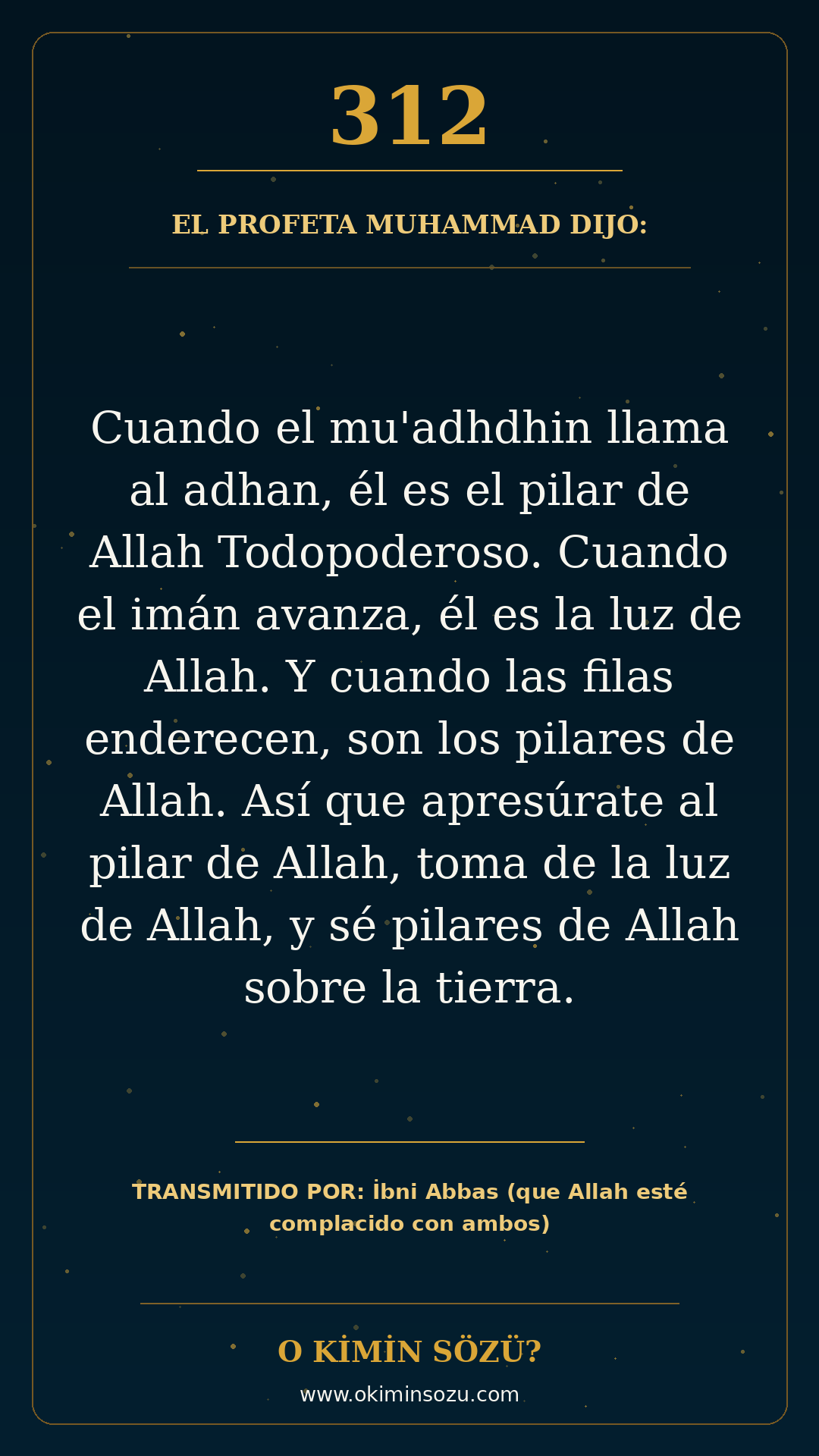 hadis 0312 es