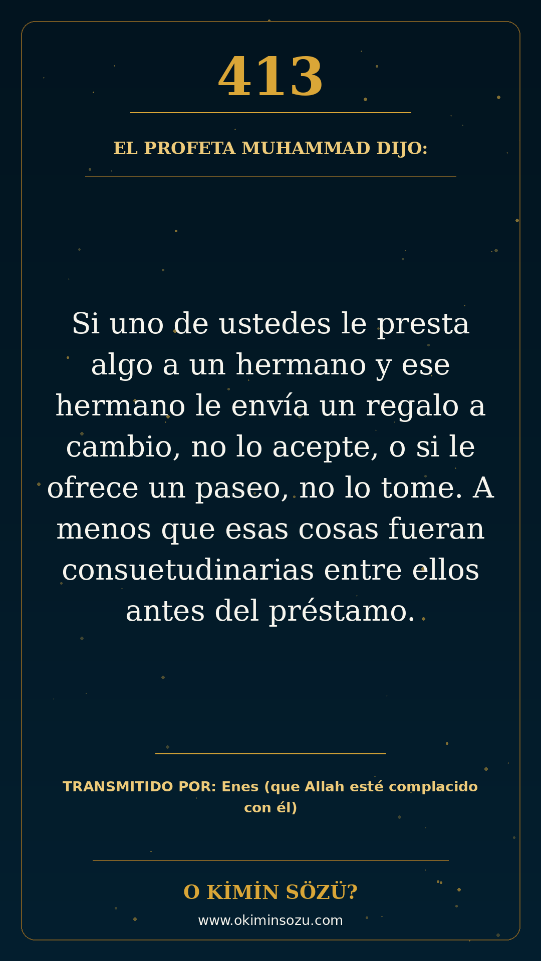 hadis 0413 es