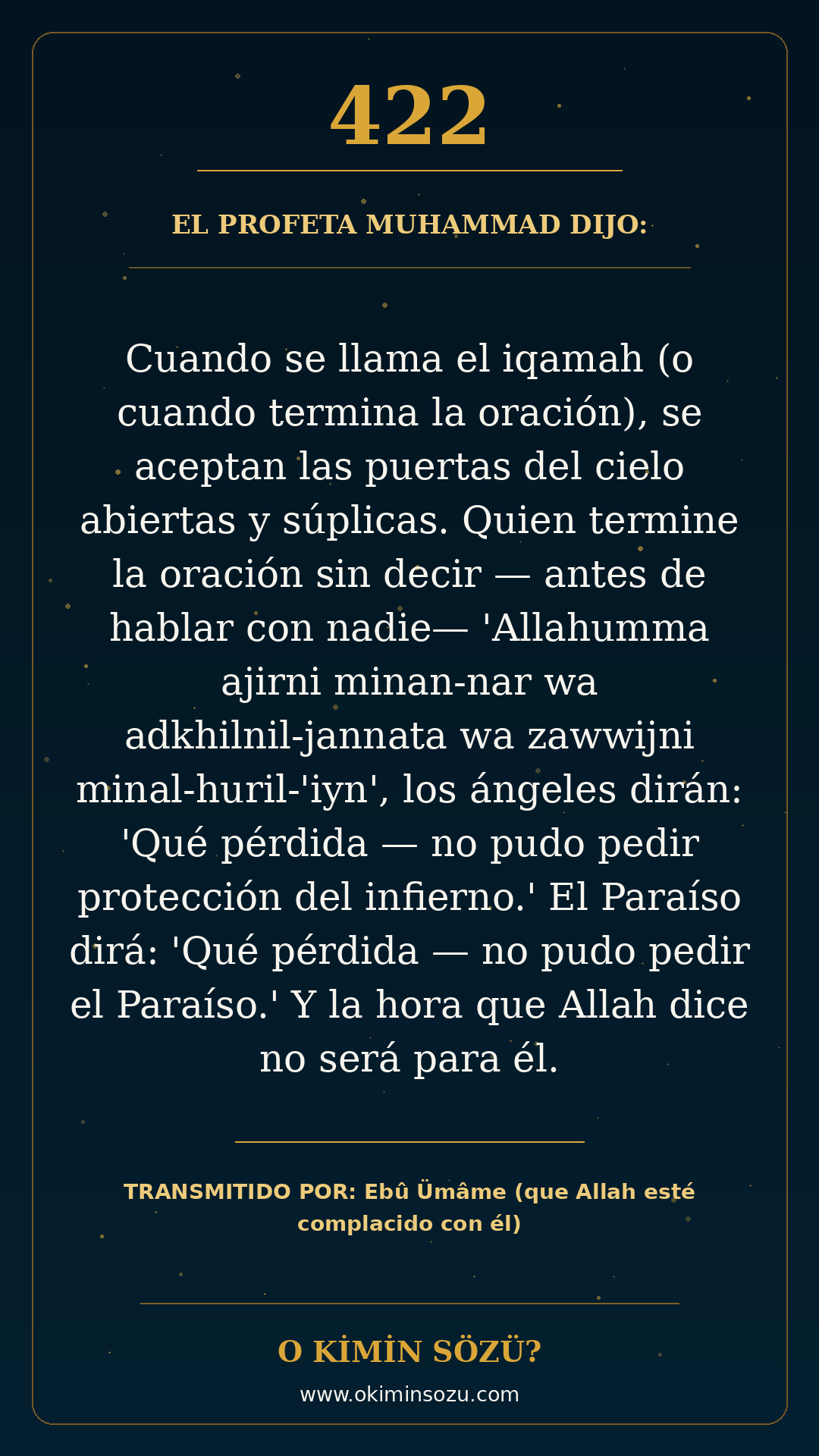 hadis 0422 es