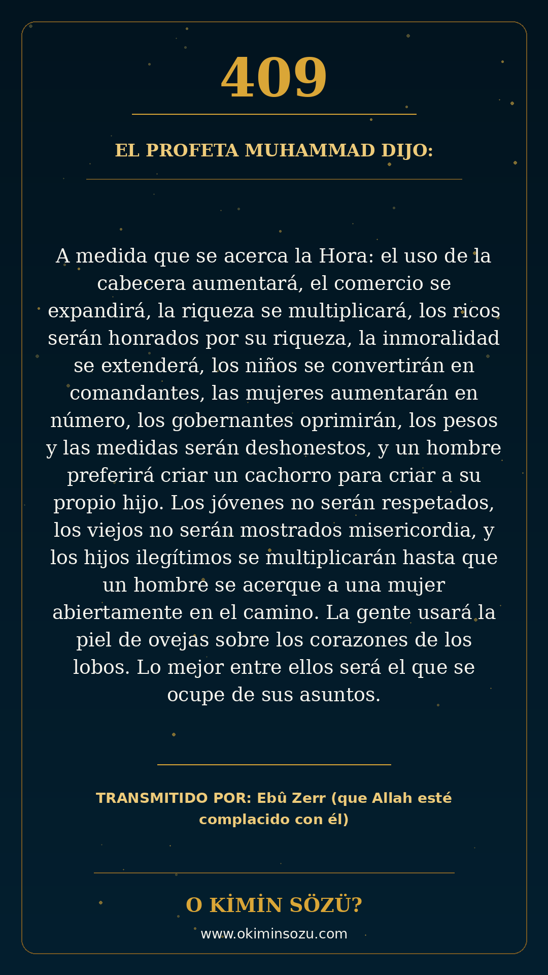 hadis 0409 es