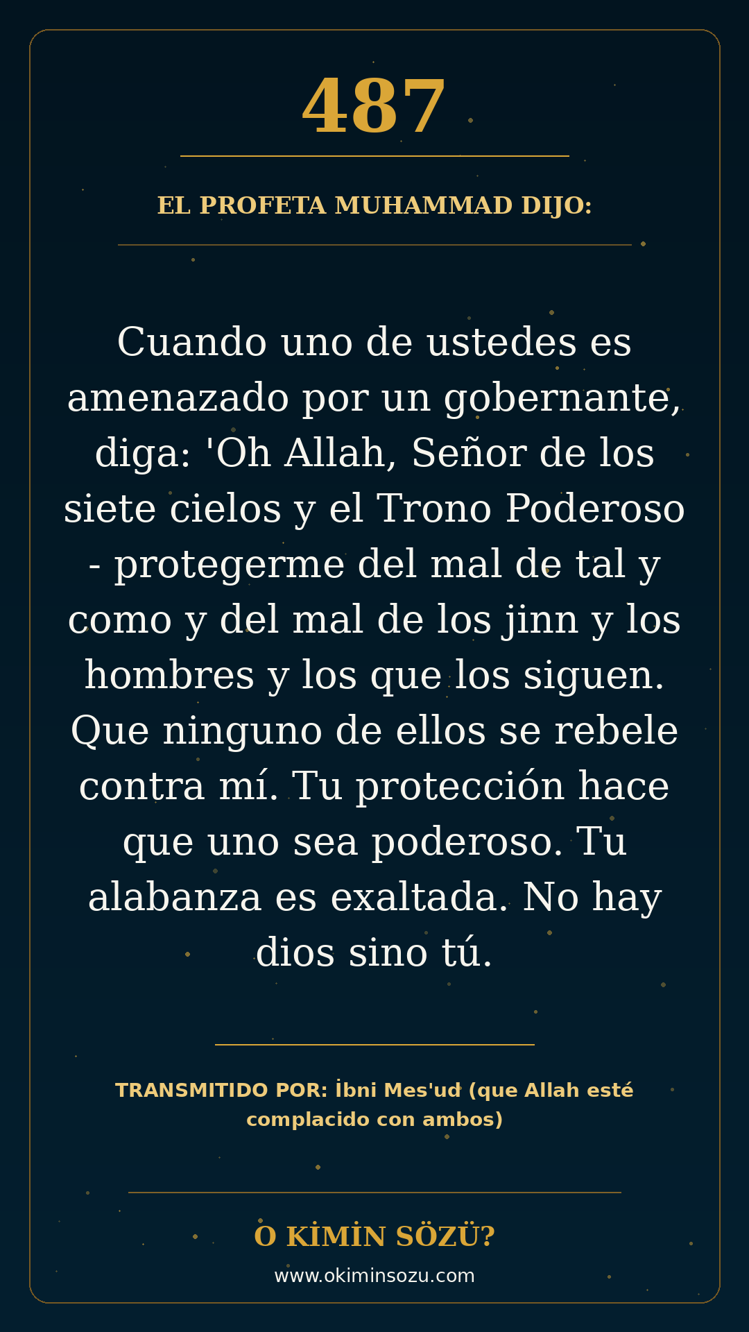 hadis 0487 es