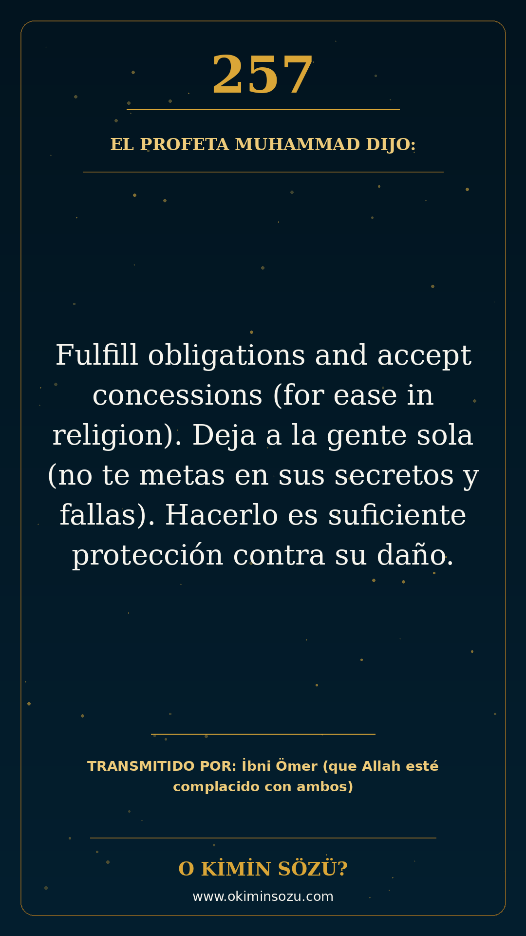 hadis 0257 es