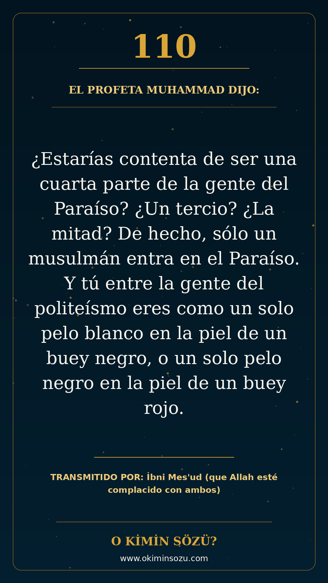 hadis 0110 es