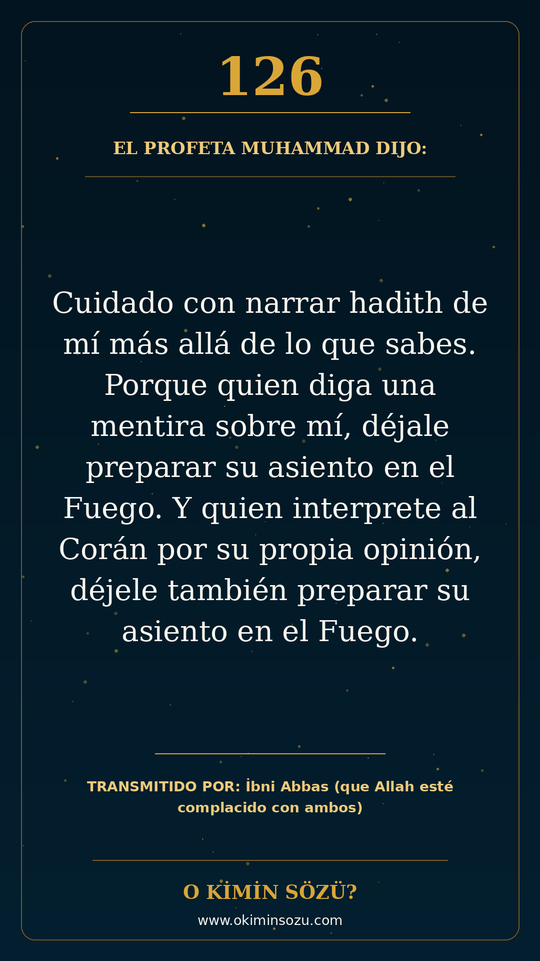 hadis 0126 es