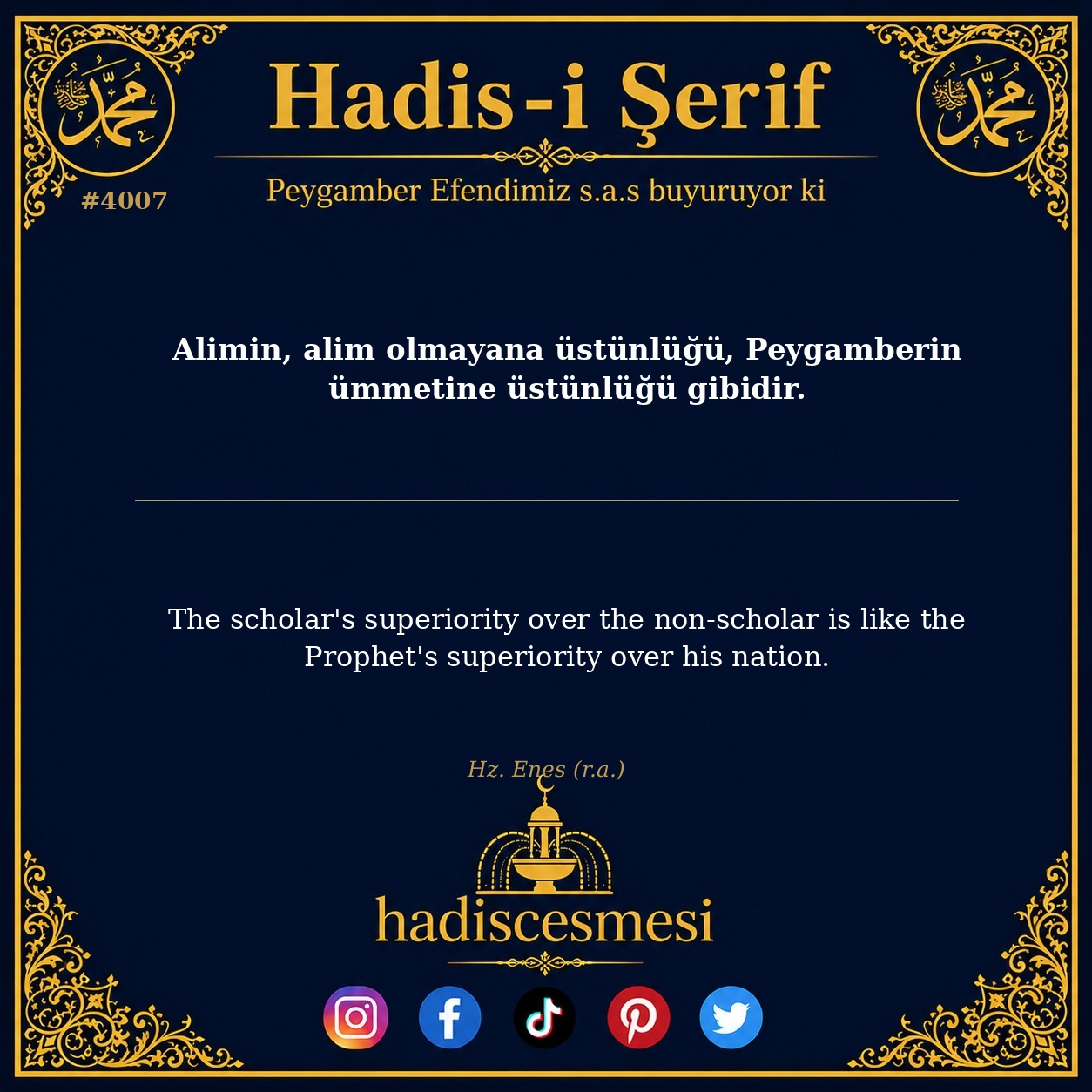 Hadis 4007