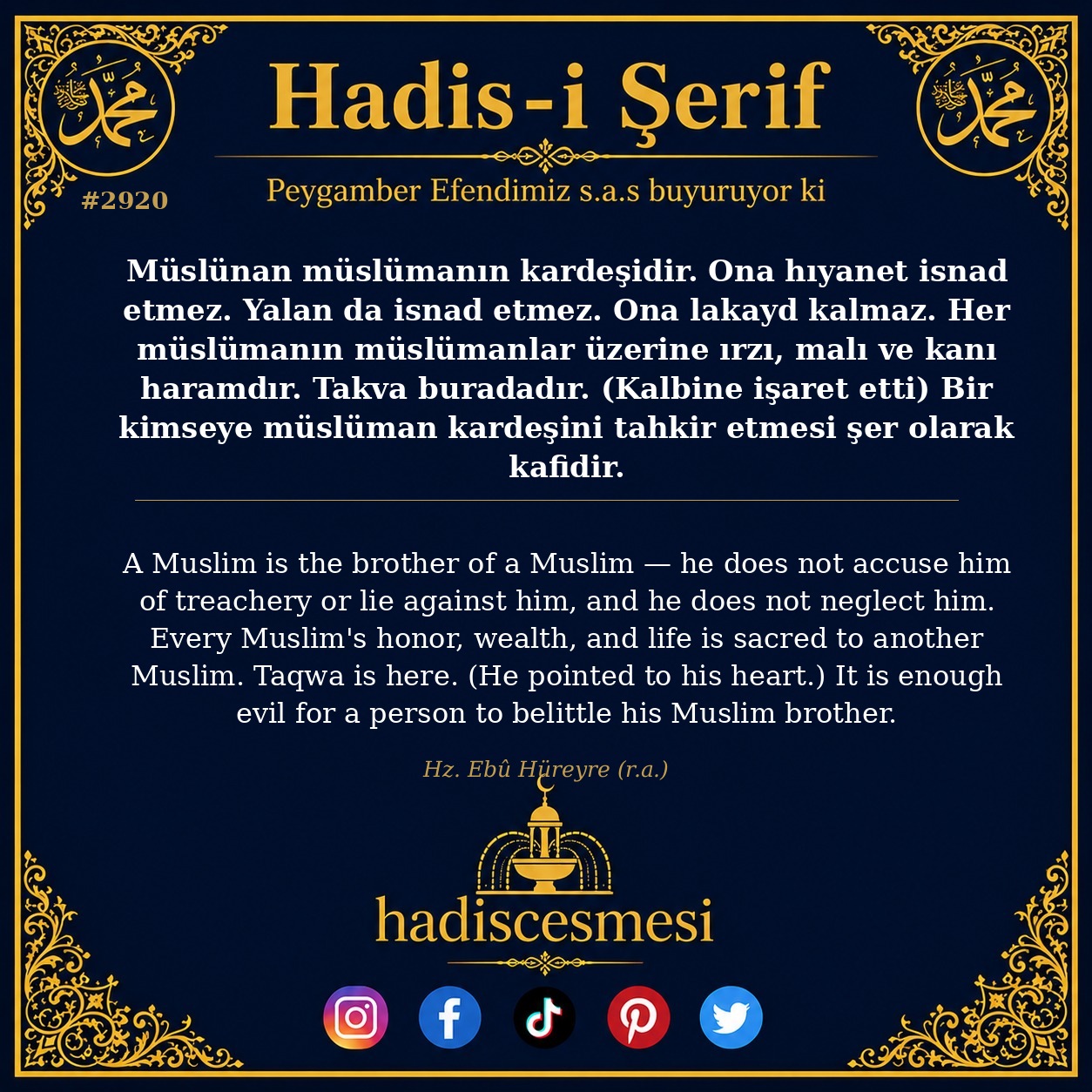 Hadis 2920