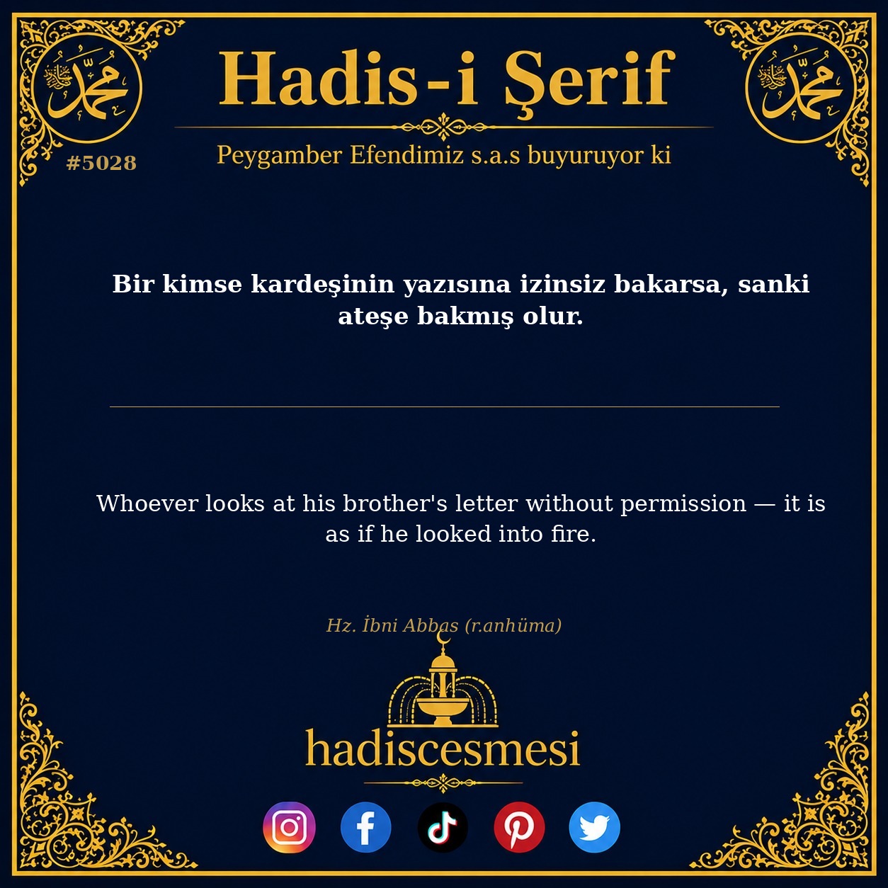 Hadis 5028